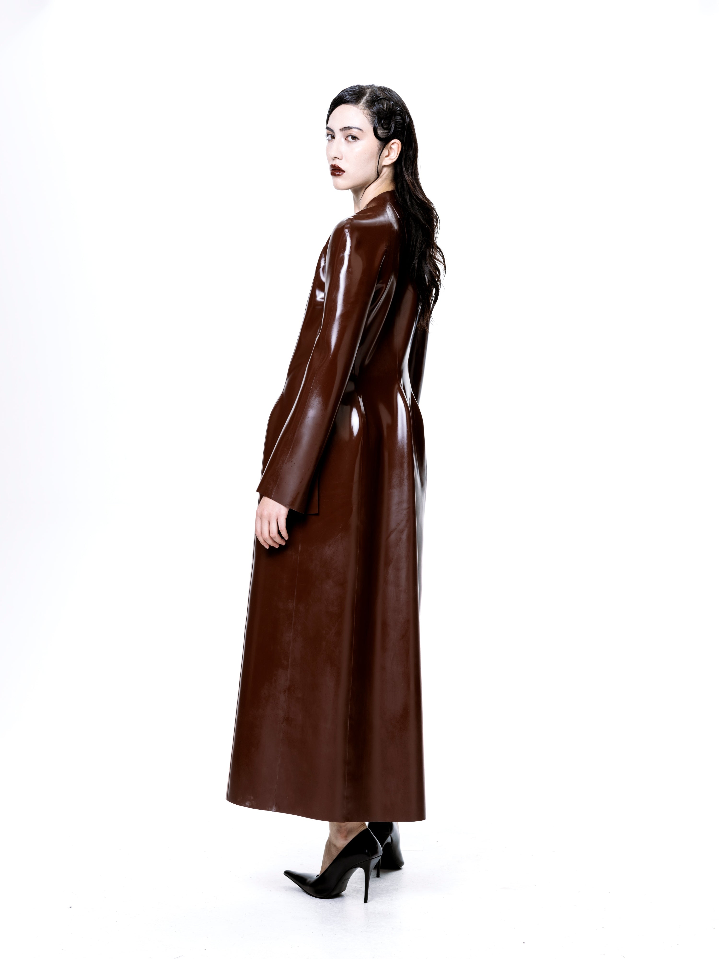 Latex long coat