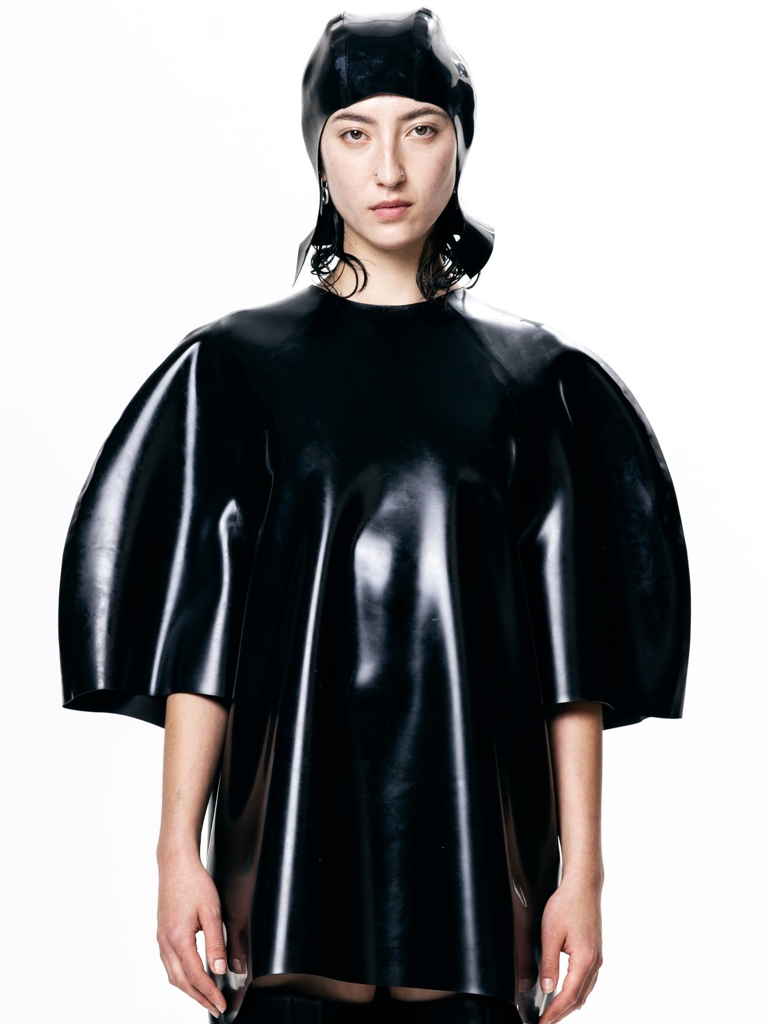 Oversized latex t-shirt / dress