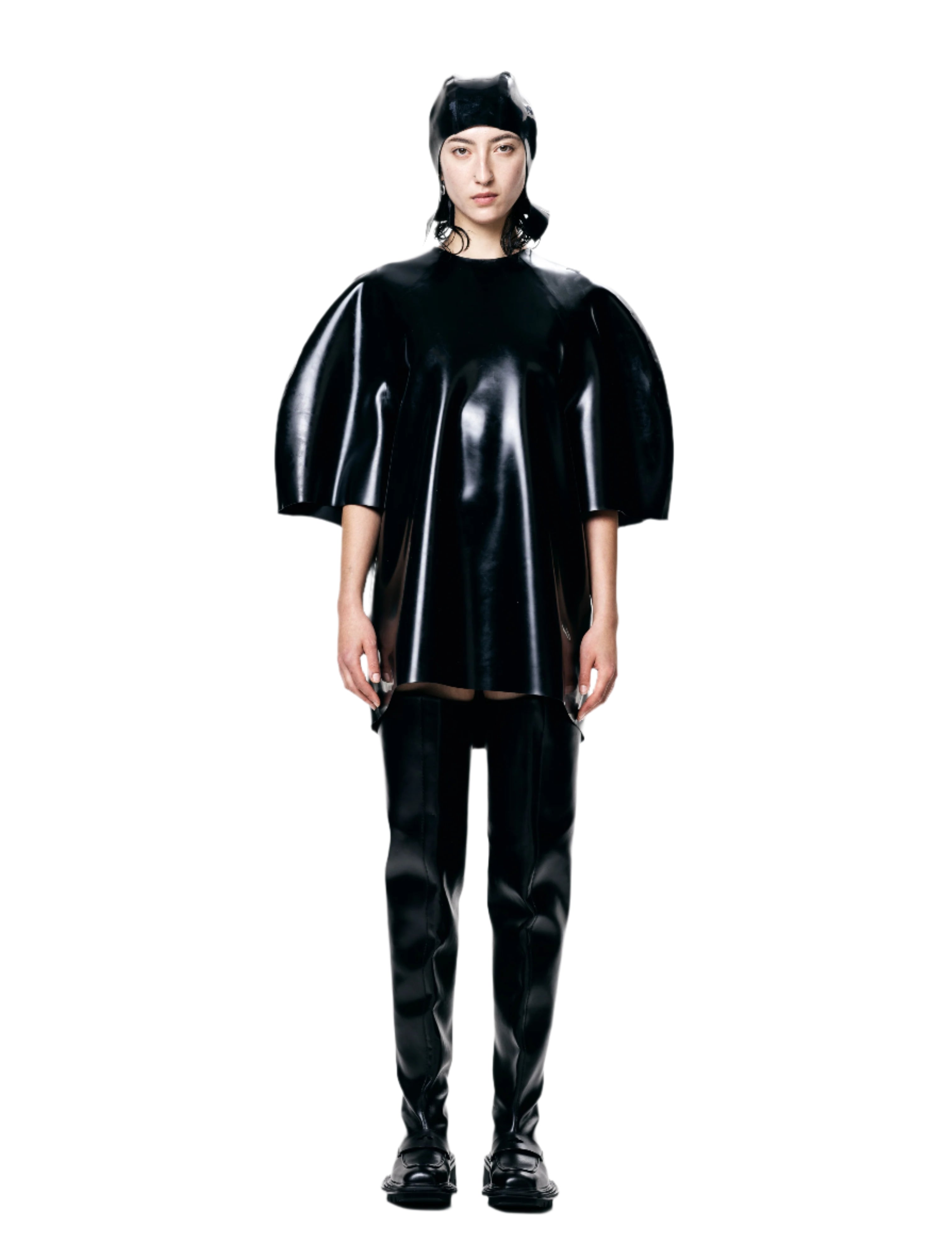 Oversized latex t-shirt / dress