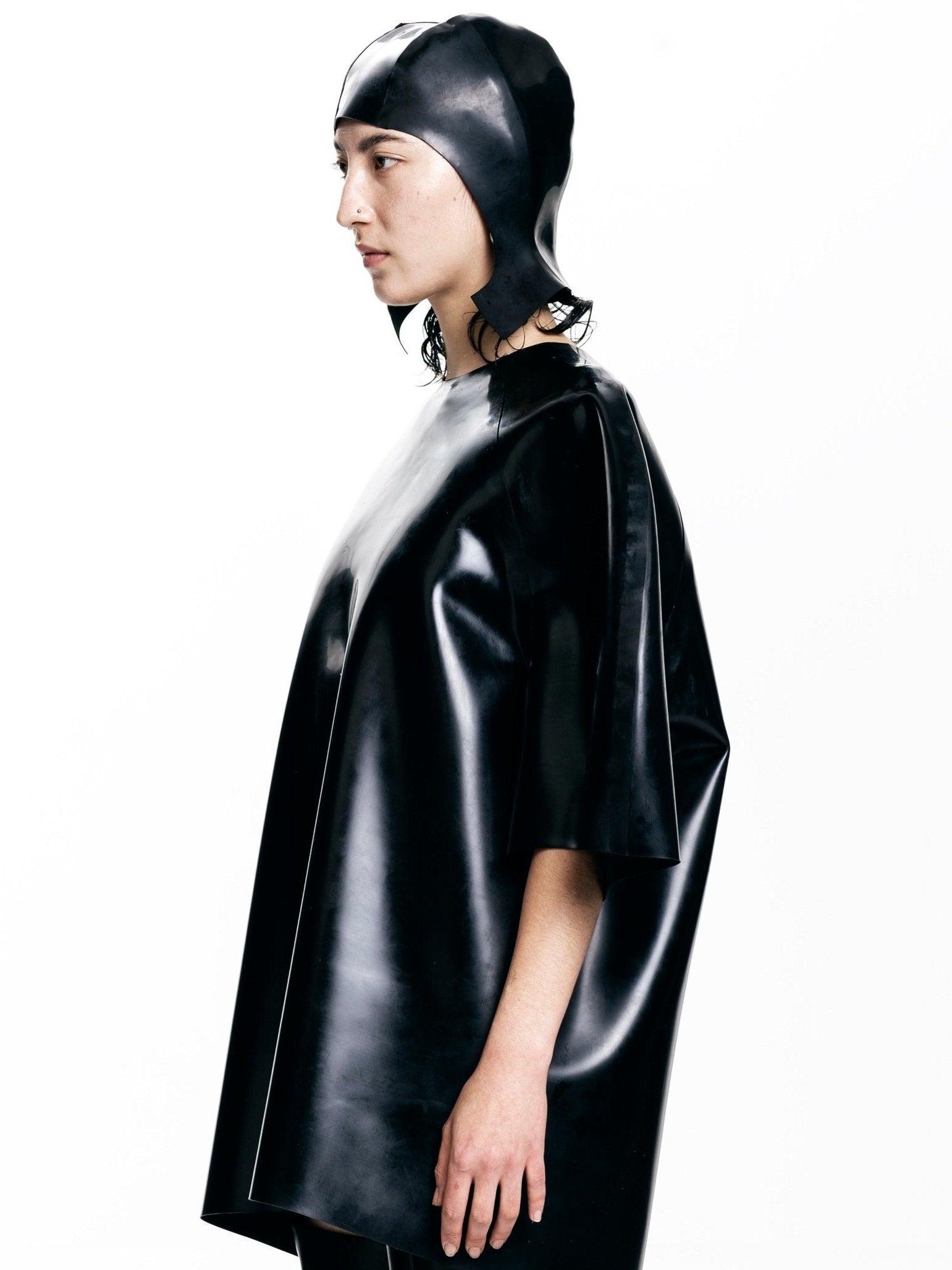 Oversized latex t-shirt / dress