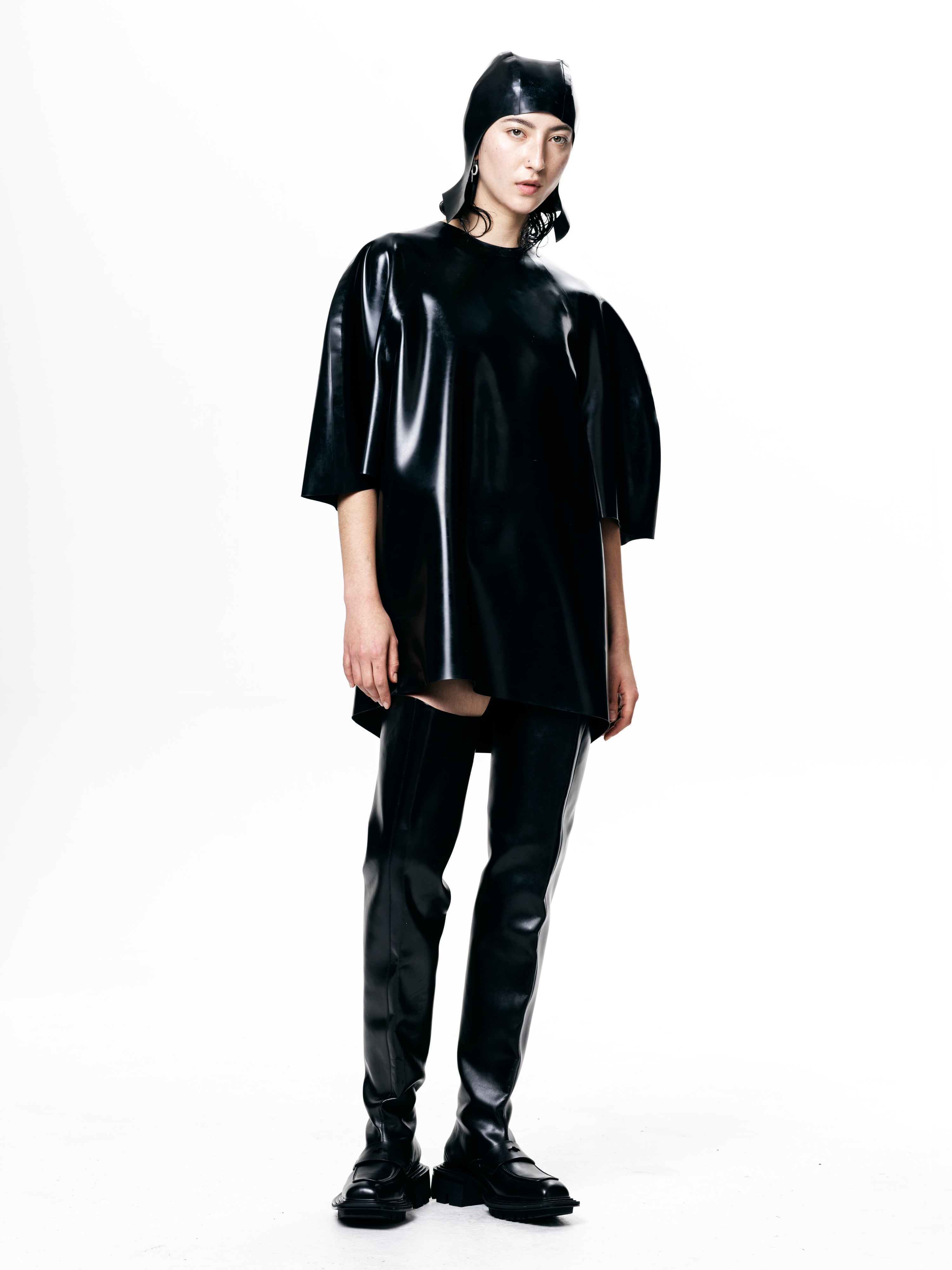 Oversized latex t-shirt / dress