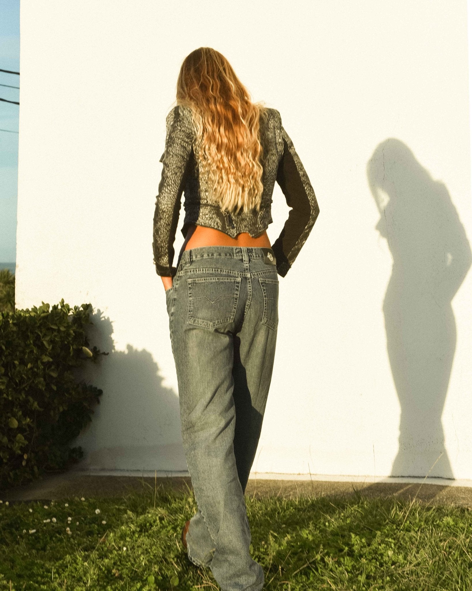 Convertible print jacket