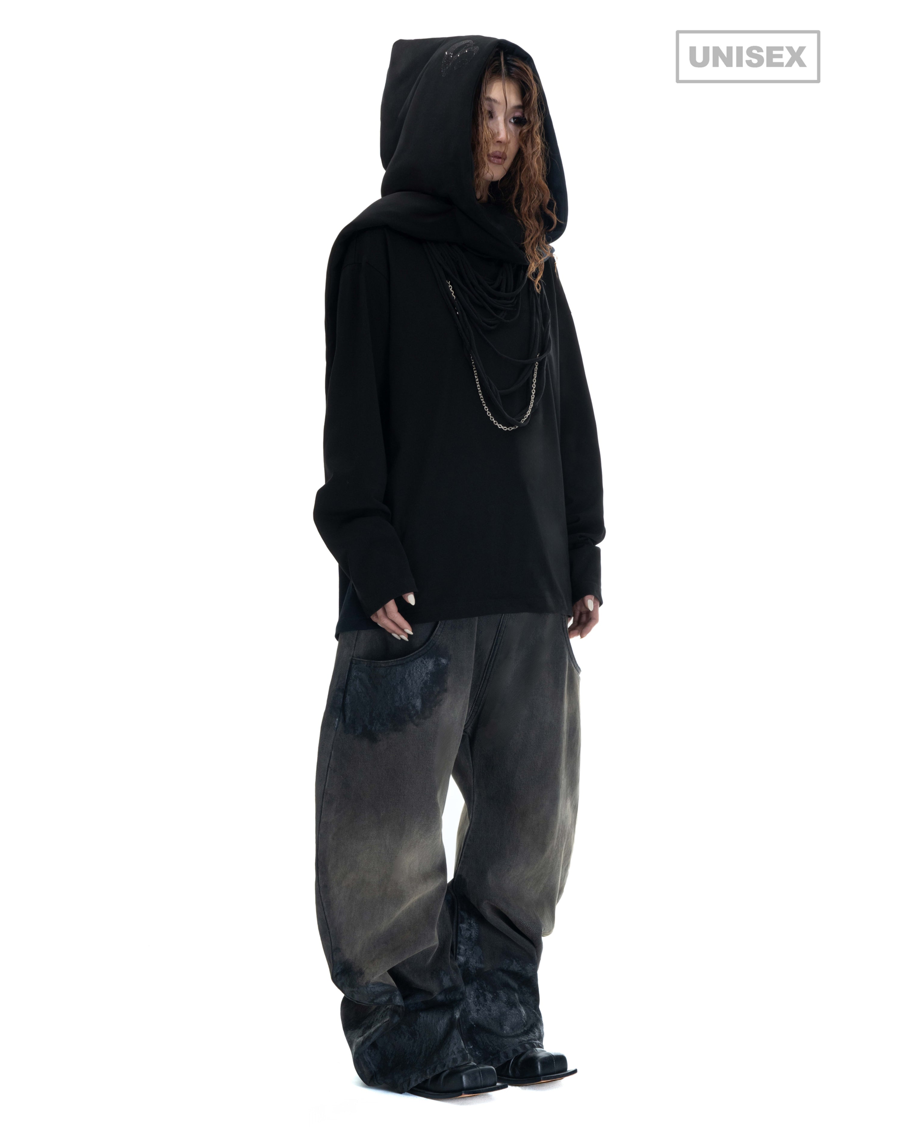 Wreck juice- denim trouser- bk