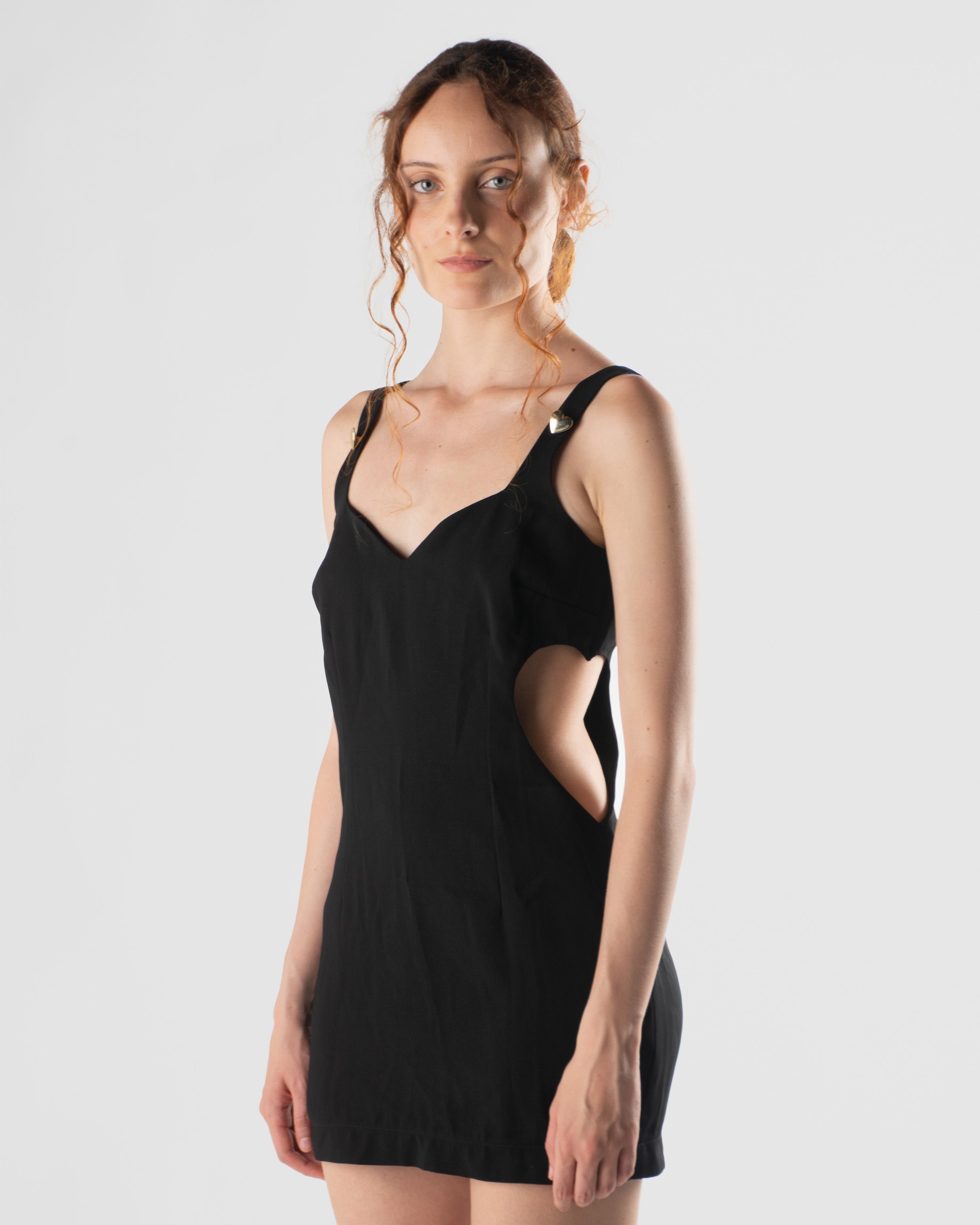 Mini abito cut-out cuori