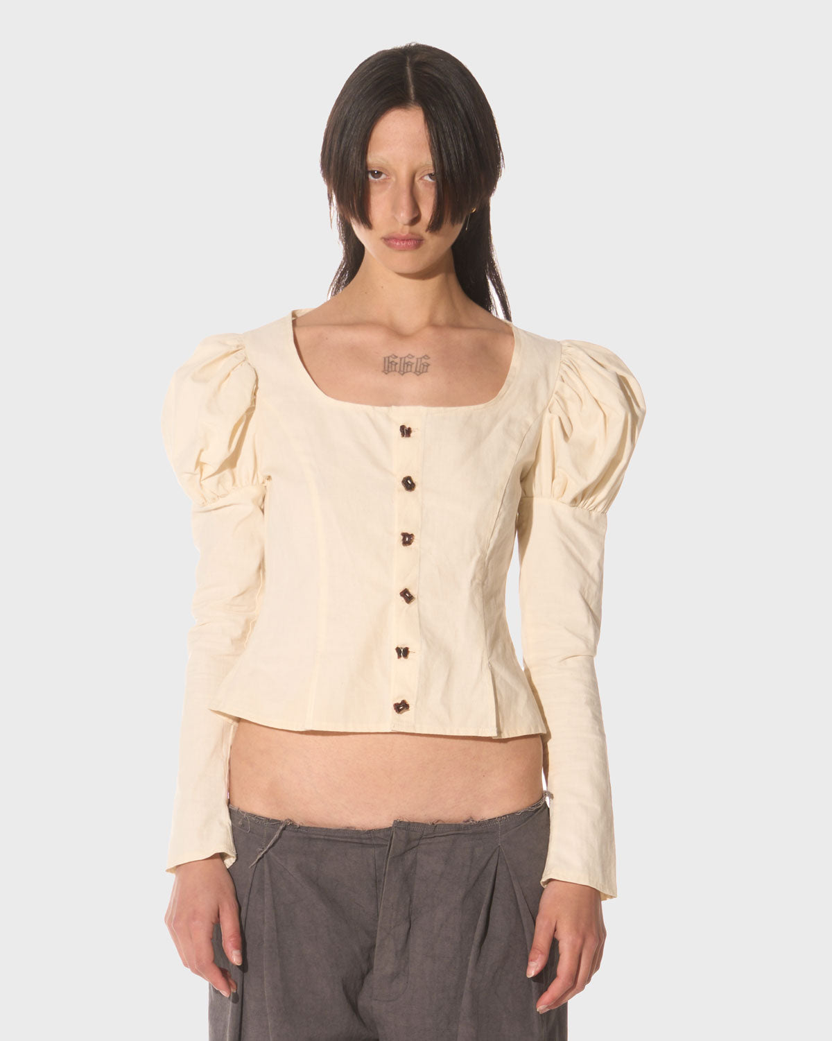 005-75  white dama shirt