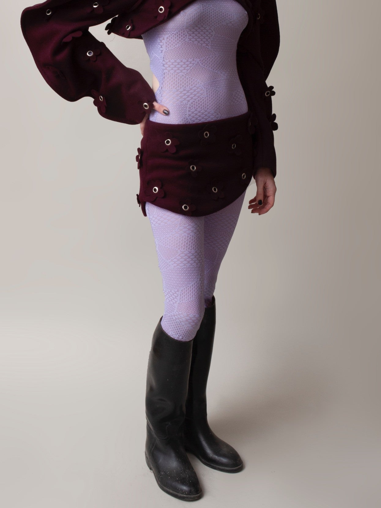 Sonnie mini wool skirt