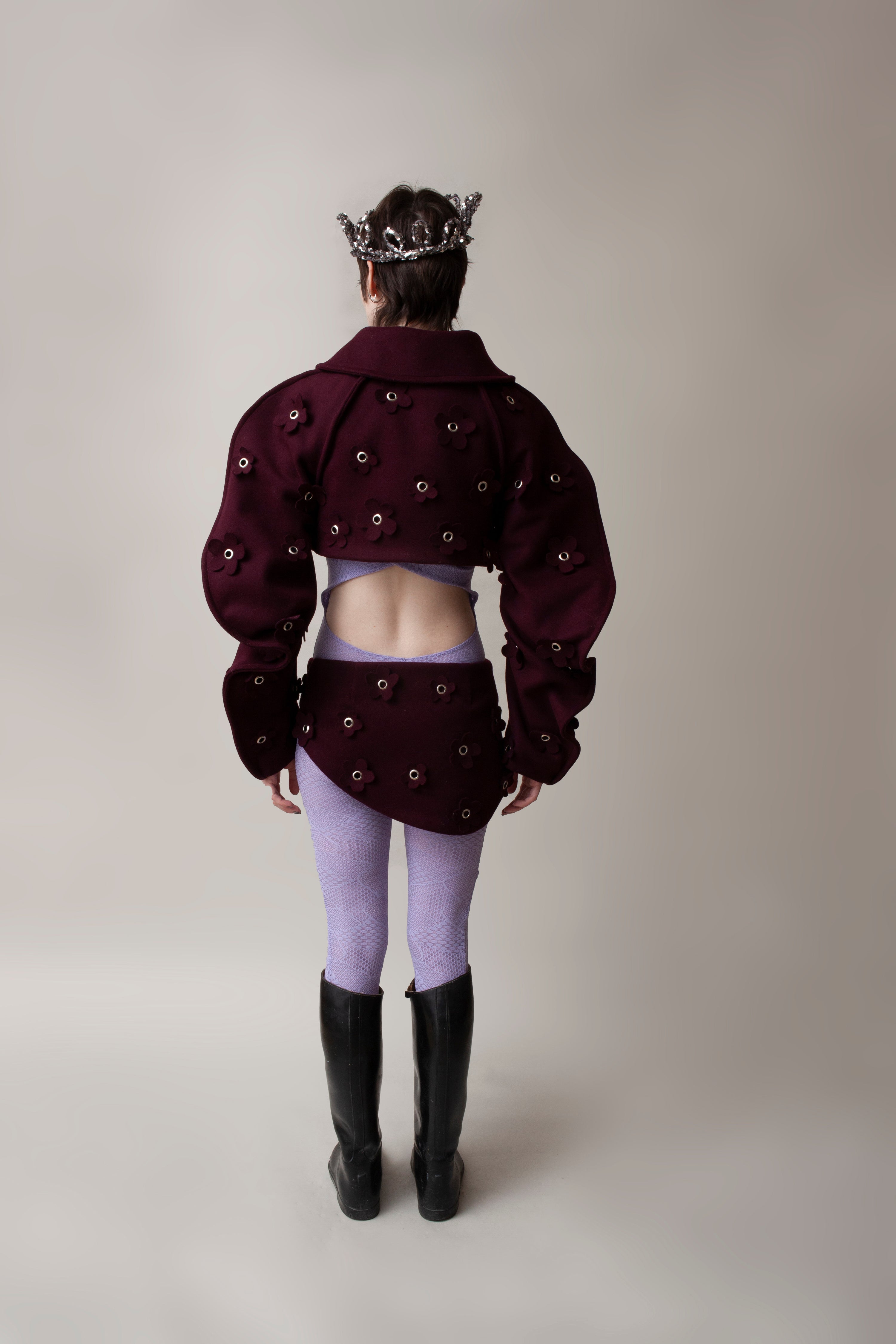 Sonnie mini wool skirt