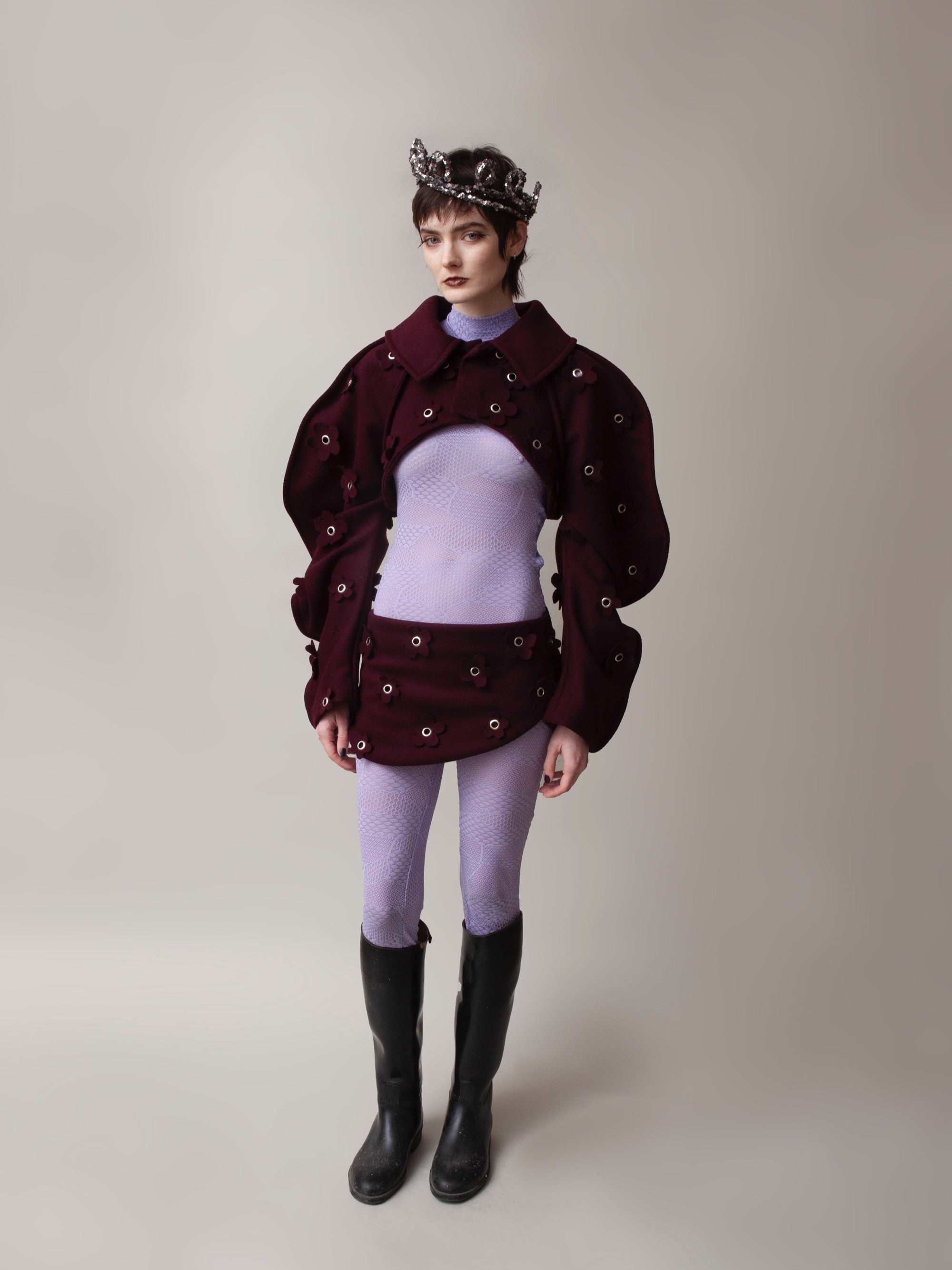 Sonnie mini wool skirt