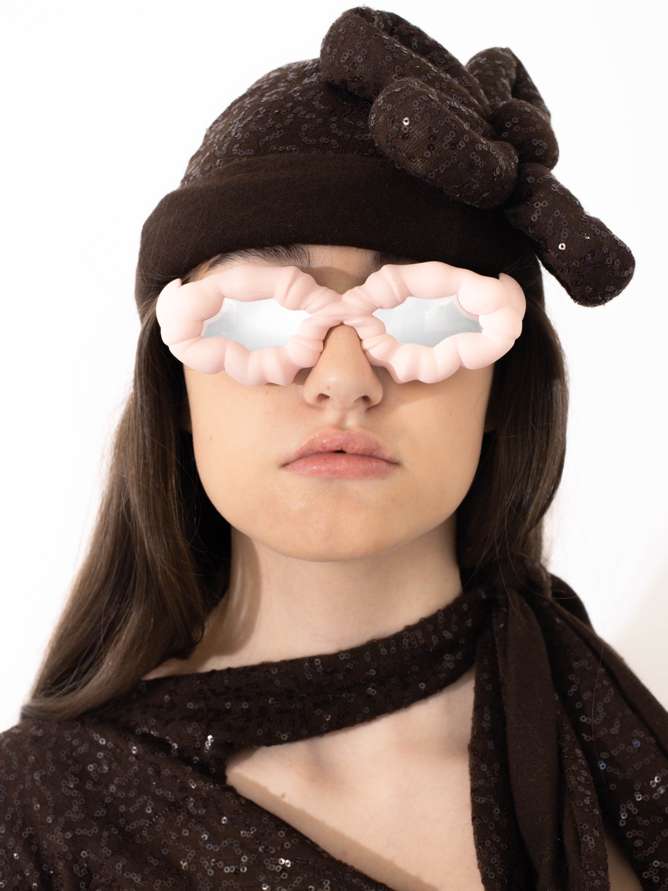 Snow sunglasses pink silver