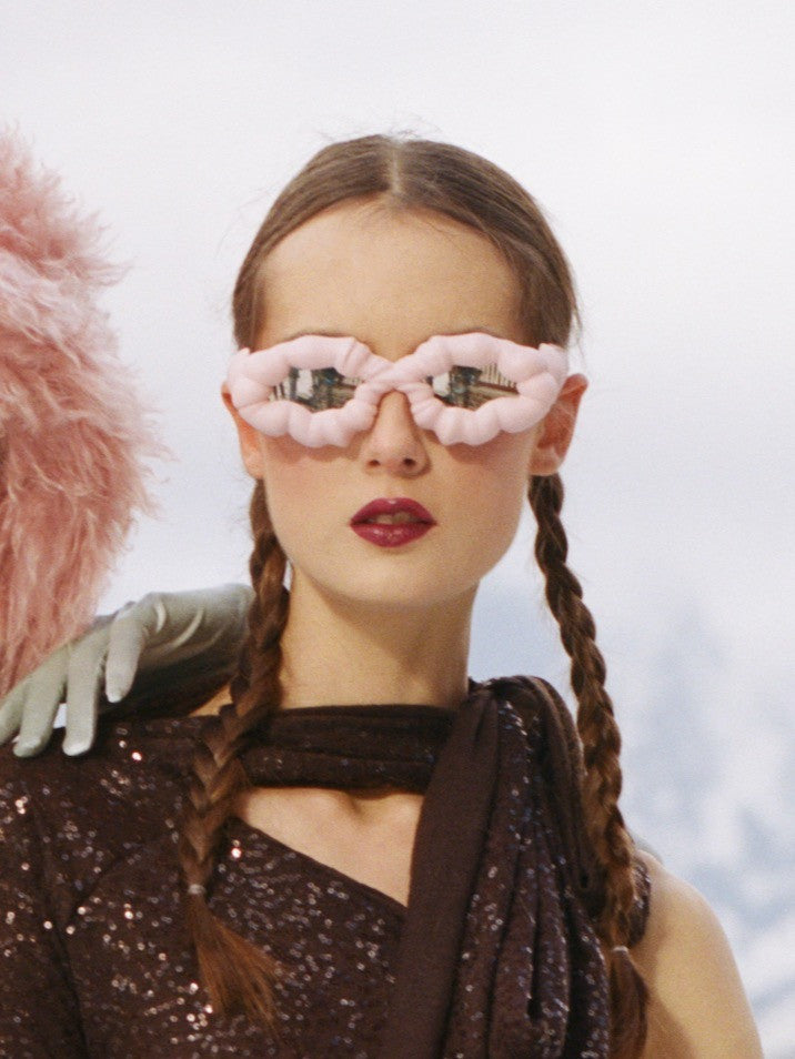 Snow sunglasses pink silver