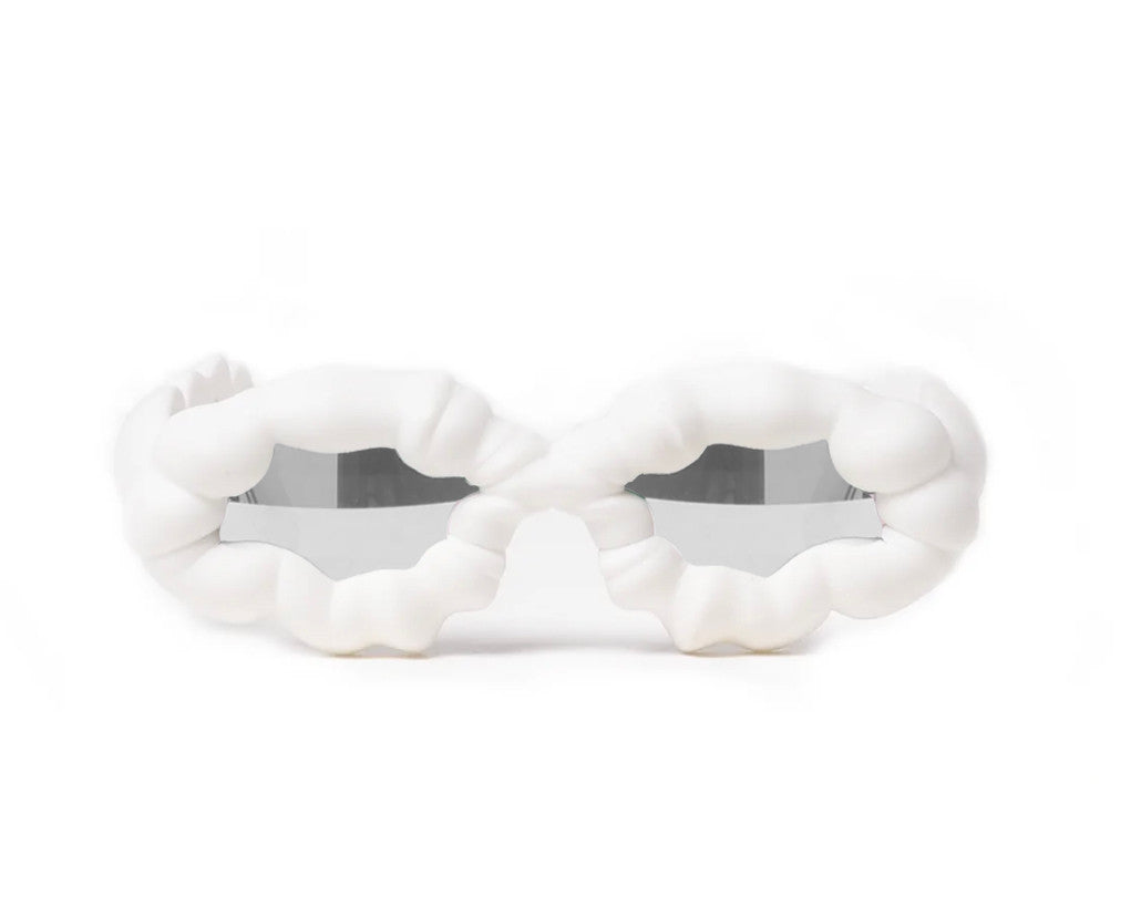 Snow sunglasses white silver