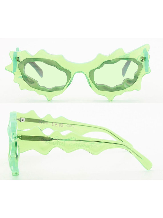 Fully green spike sunglasses