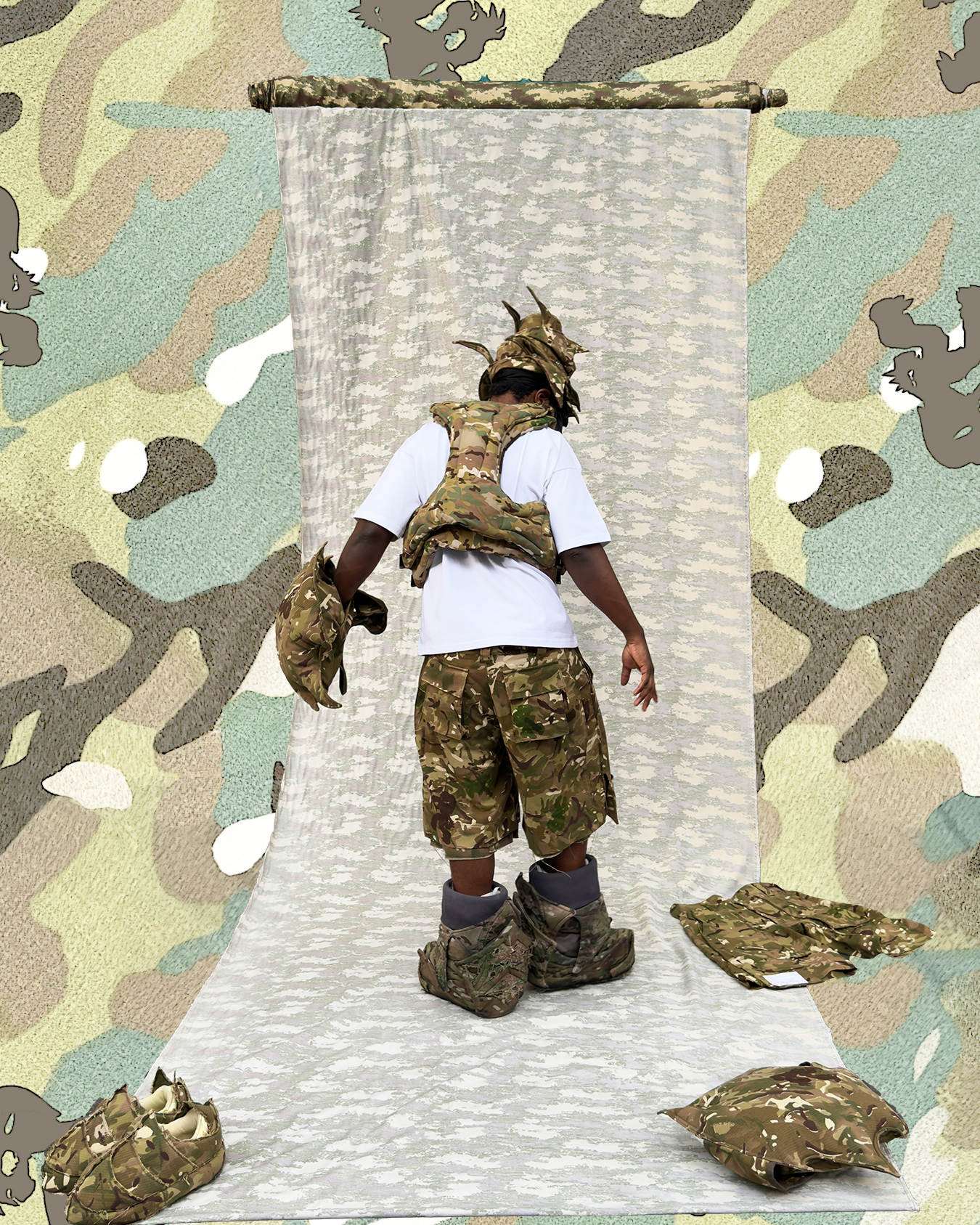 7-pocket cargo short - camo