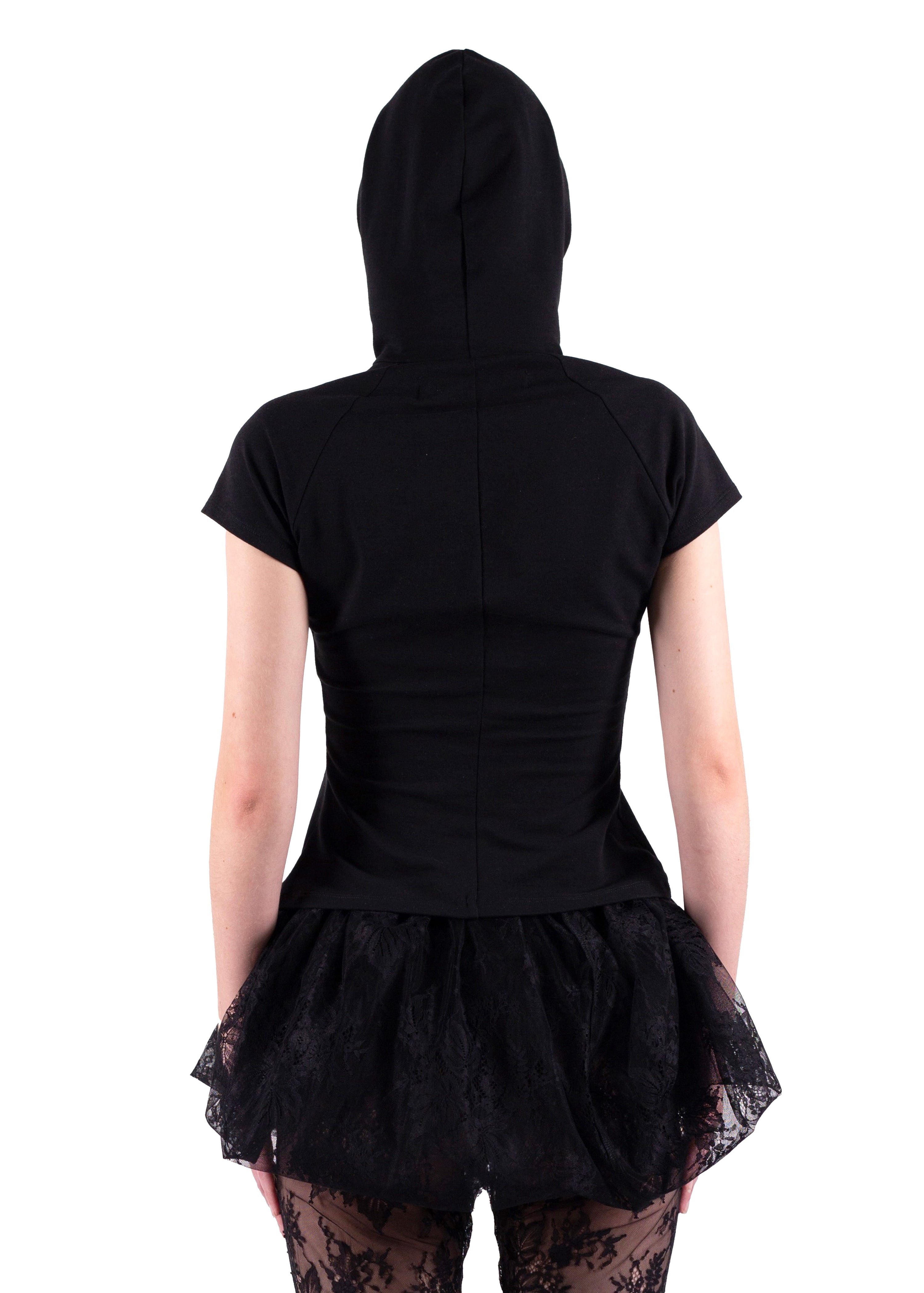 Hood printed tee