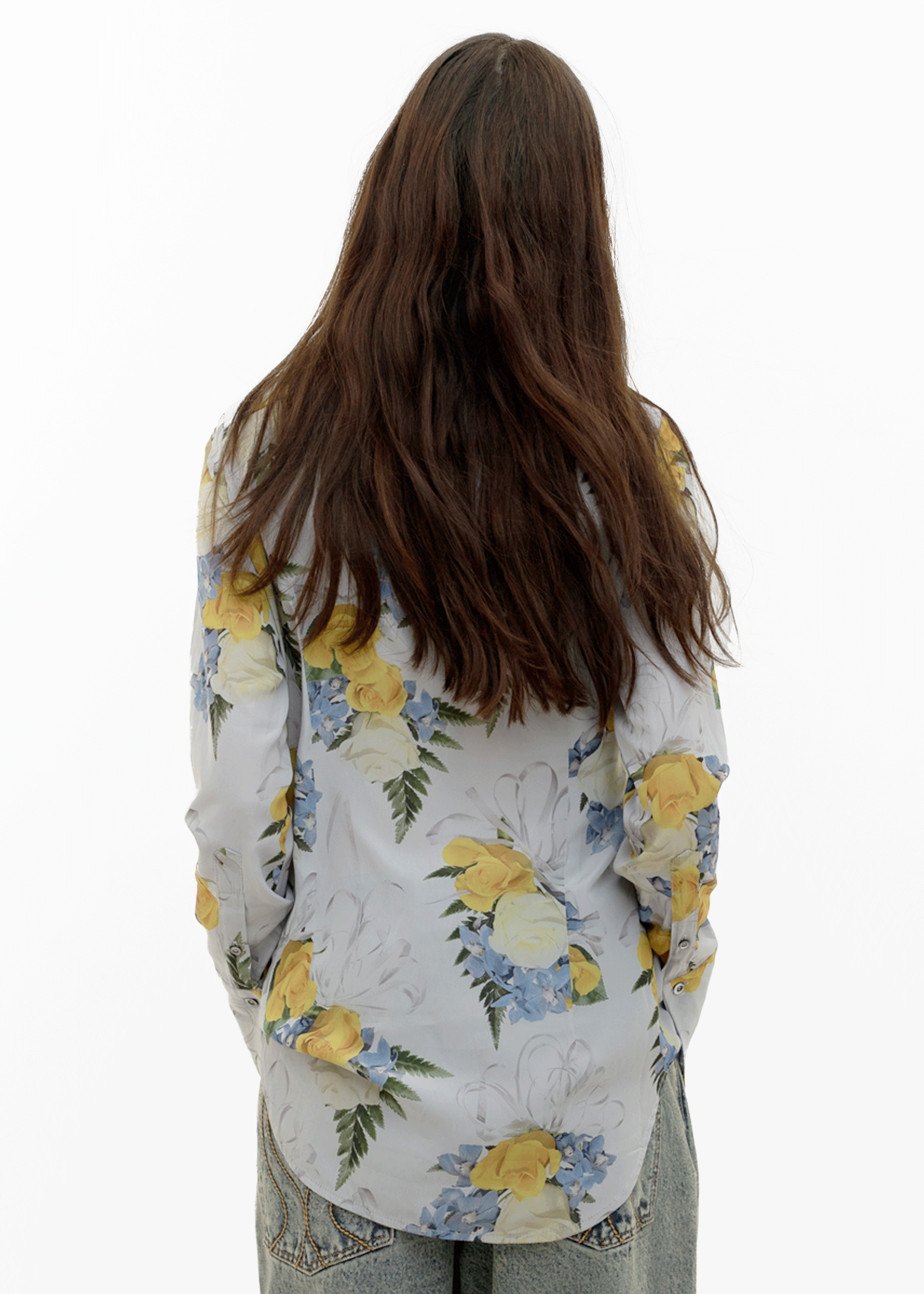 Bhang shirt rose print