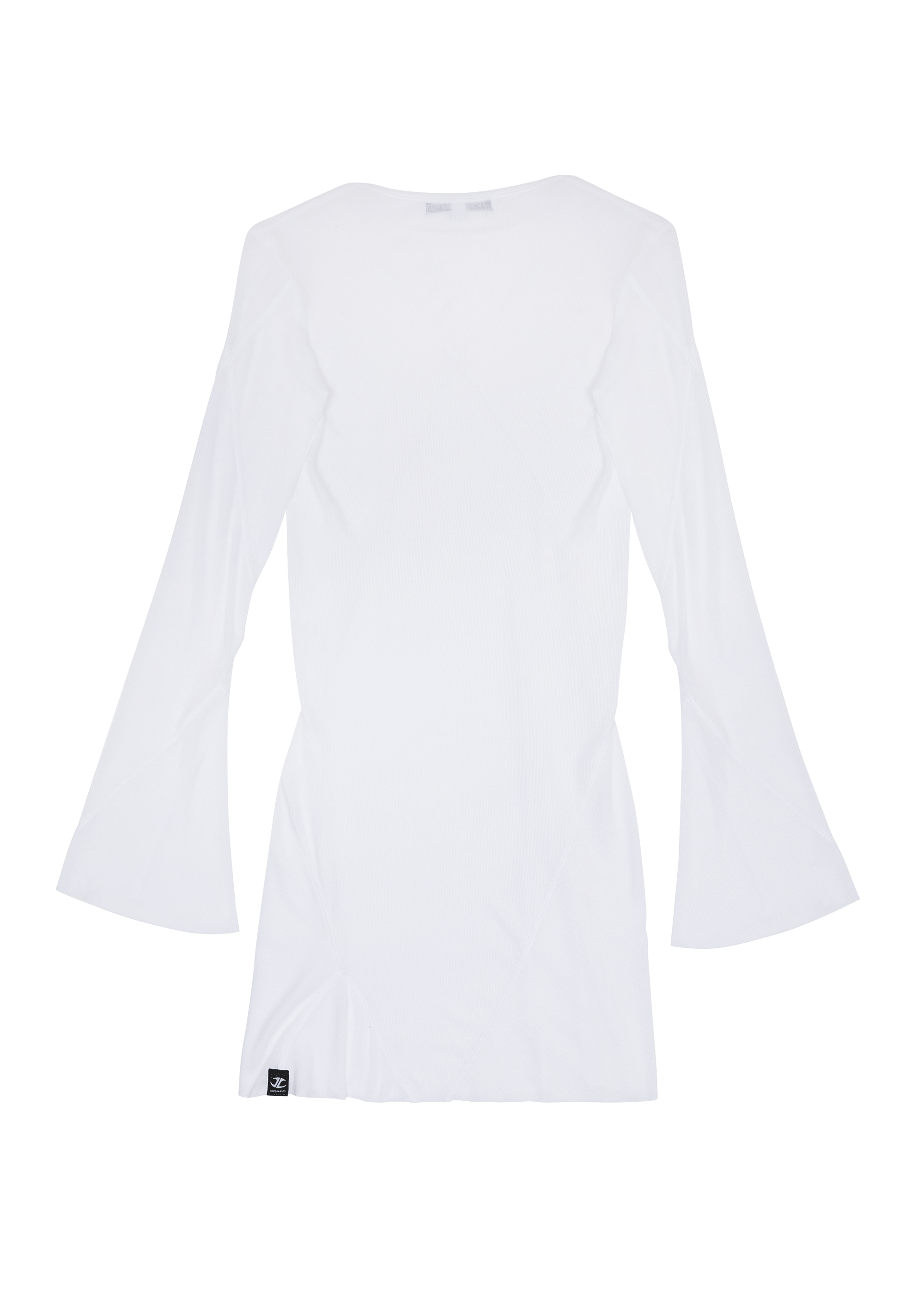 Blues longsleeve dress white