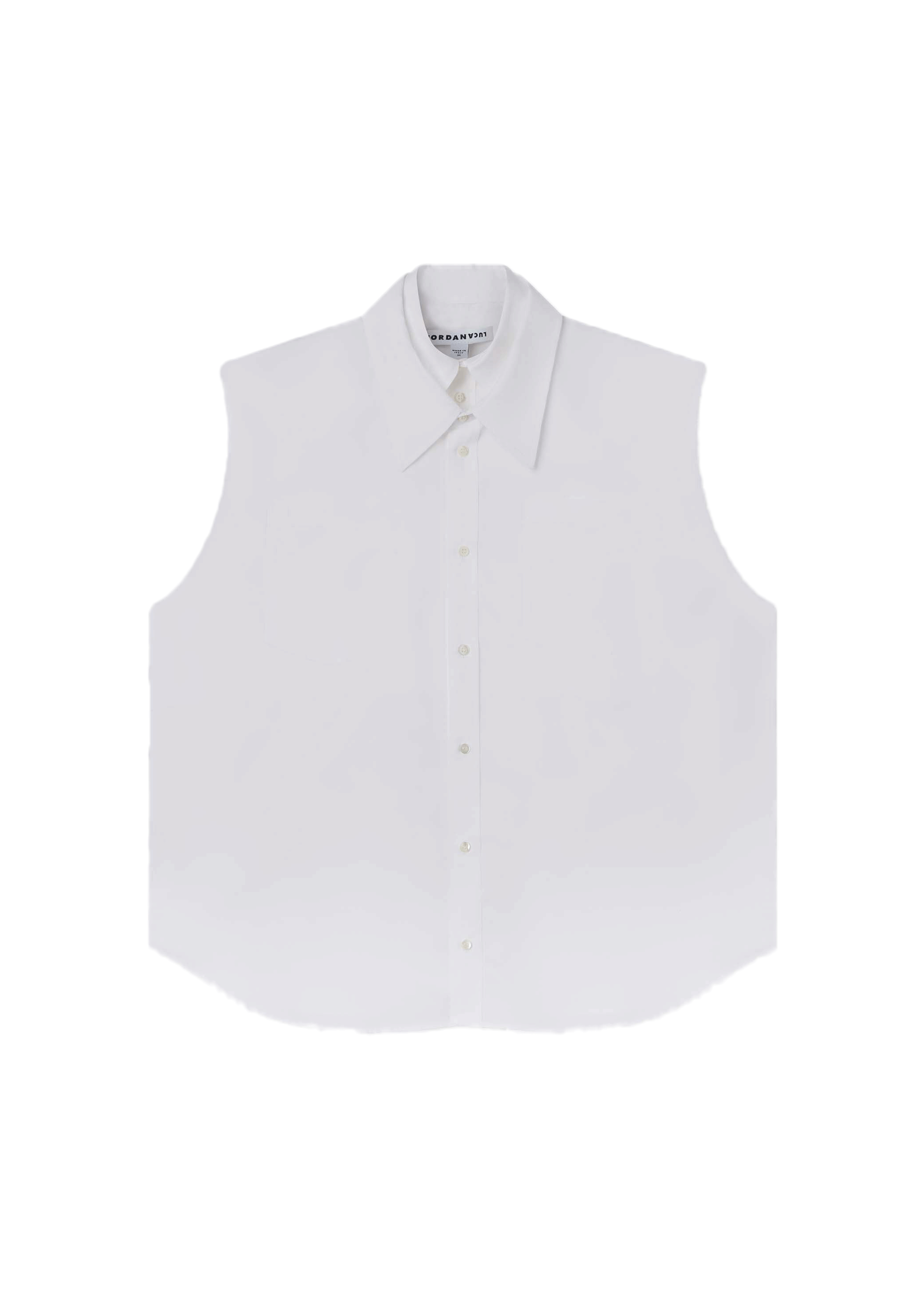 Sleeveless clover shirt white