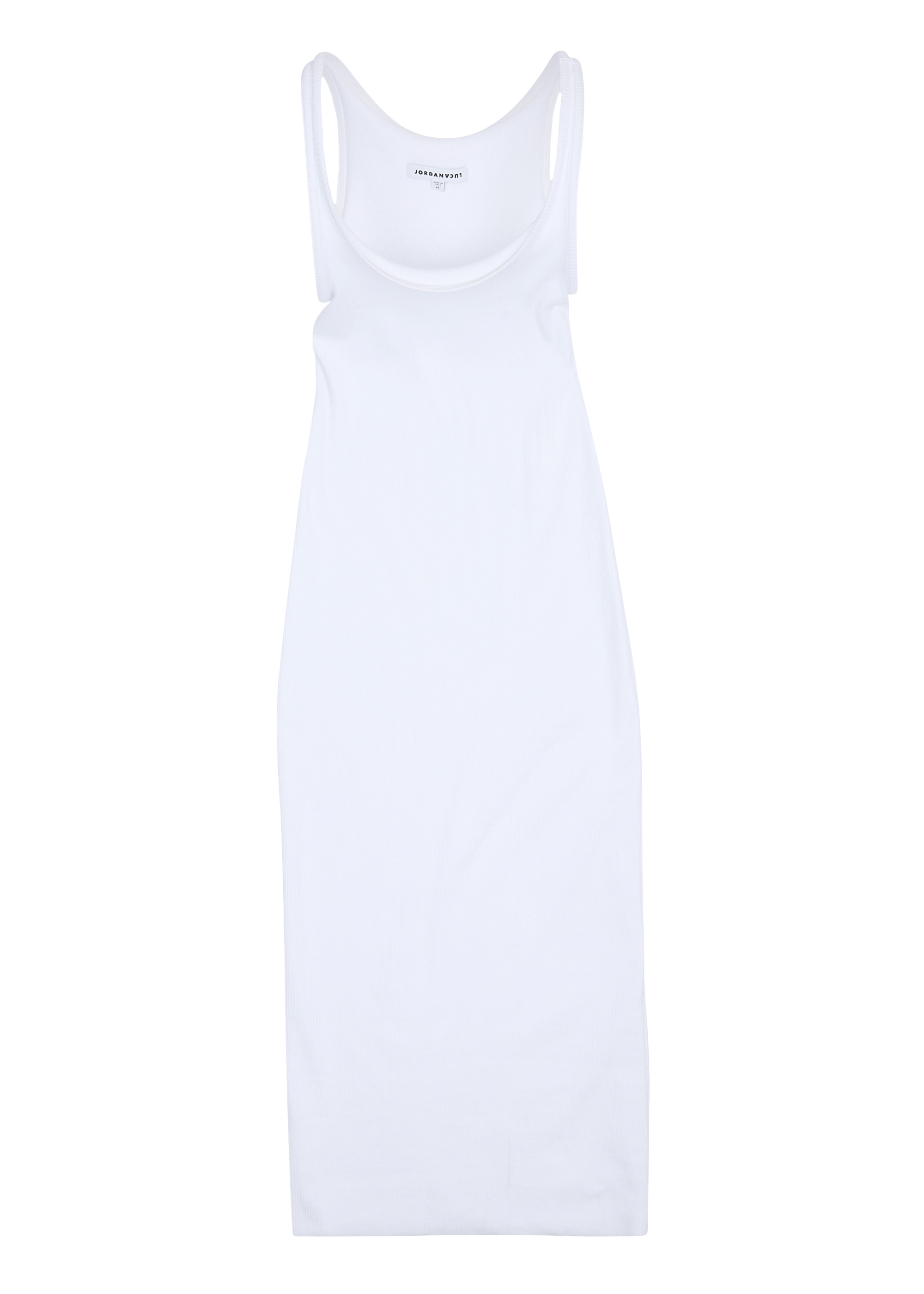 Blur tank dress white