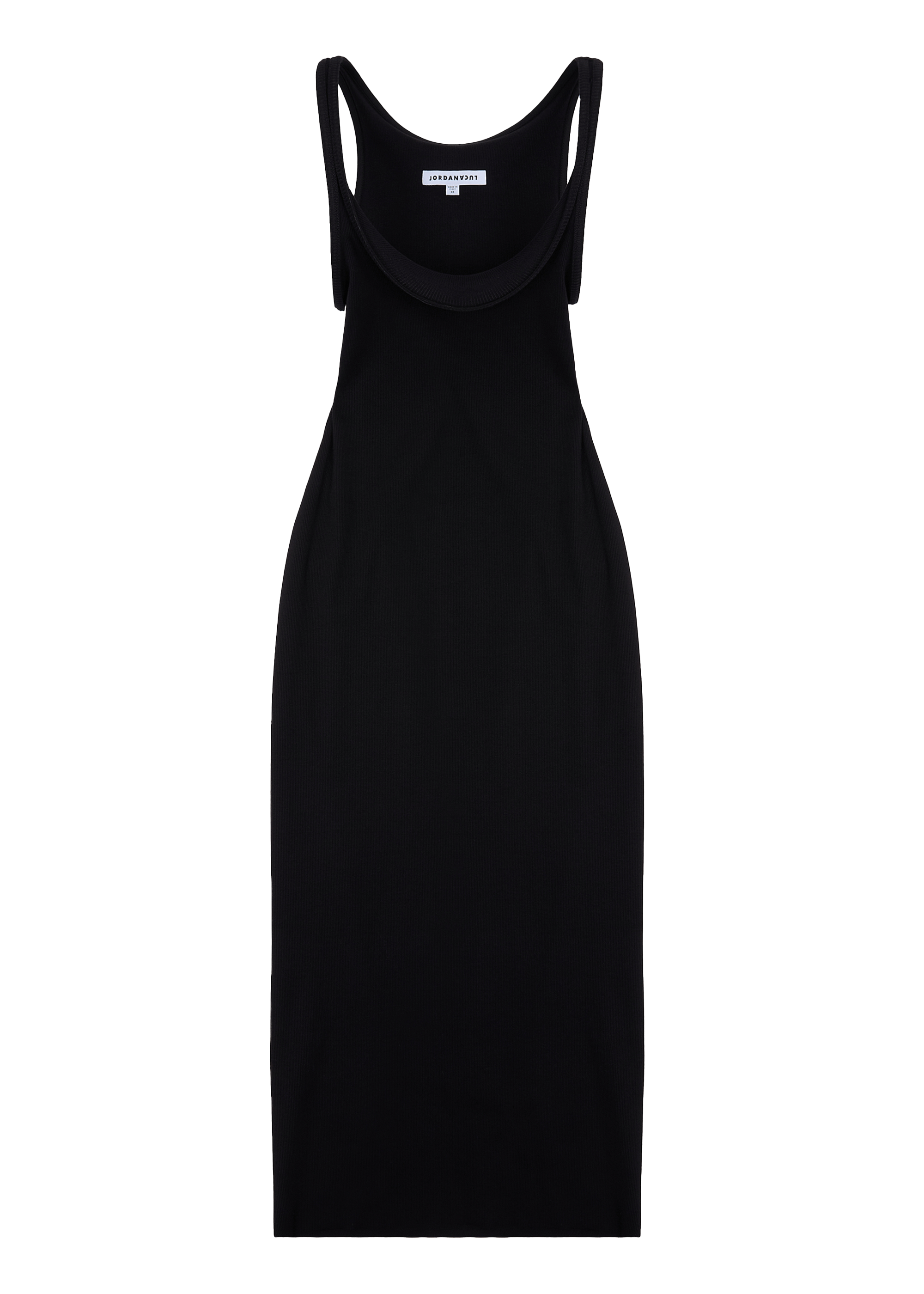 Blur tank dress black