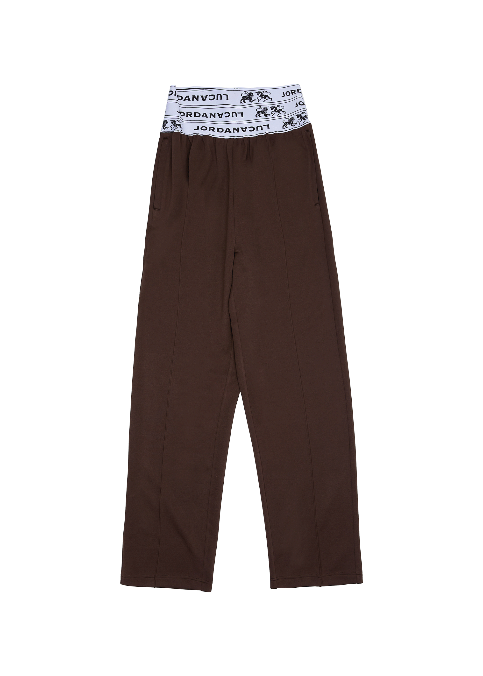 Triple waist joggers brown
