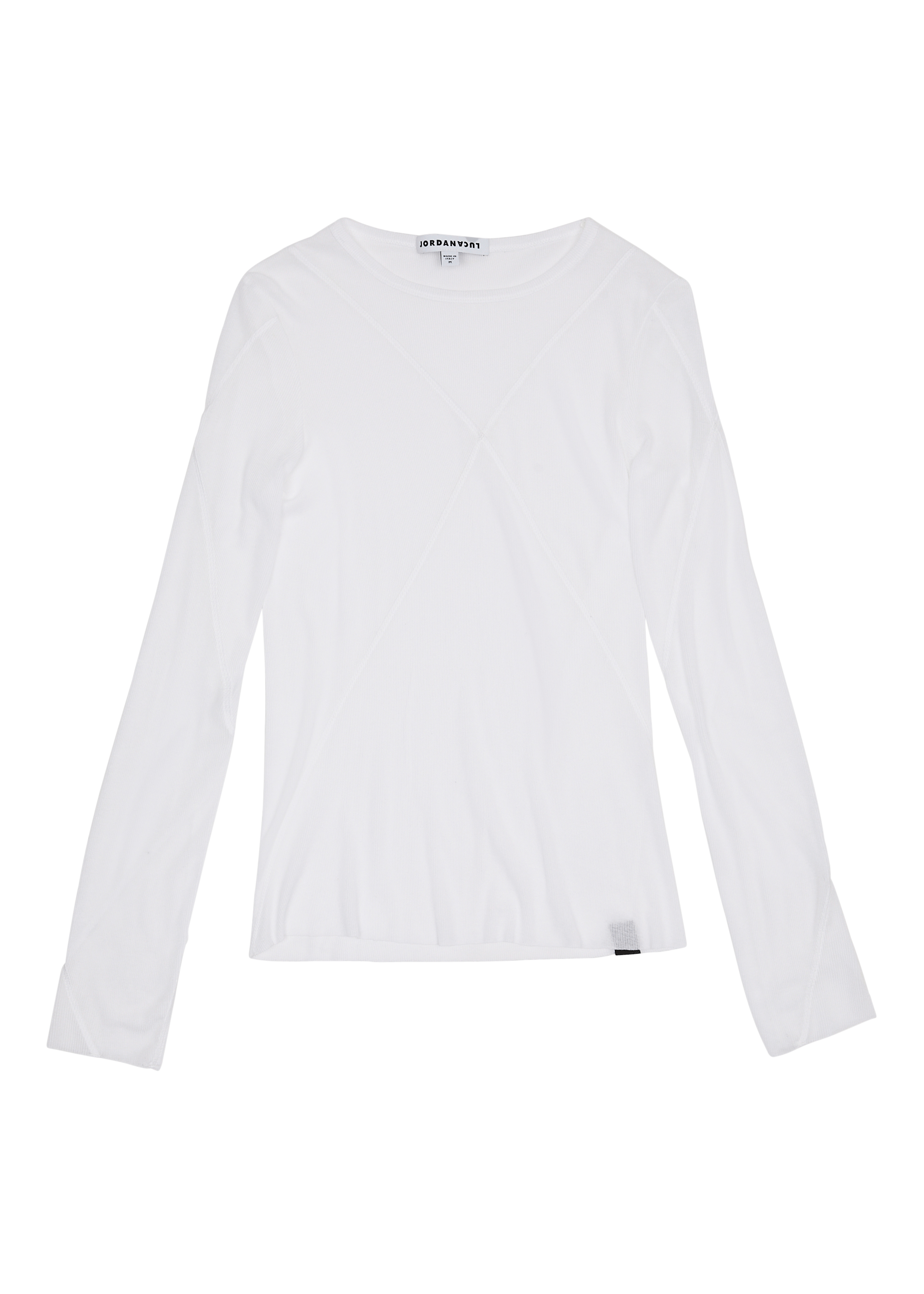 Blues long sleeve top white