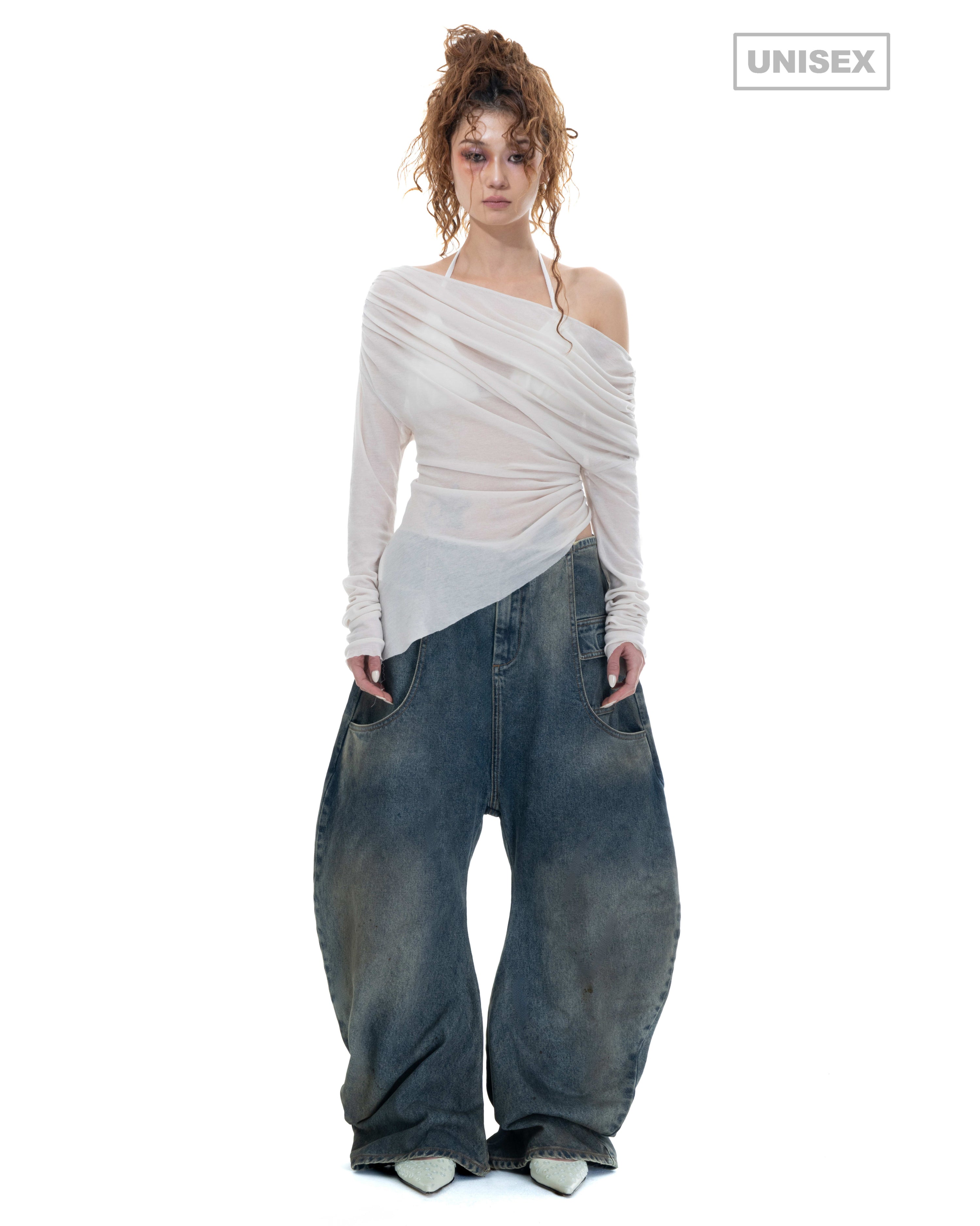 Wreck juice- denim trouser- db