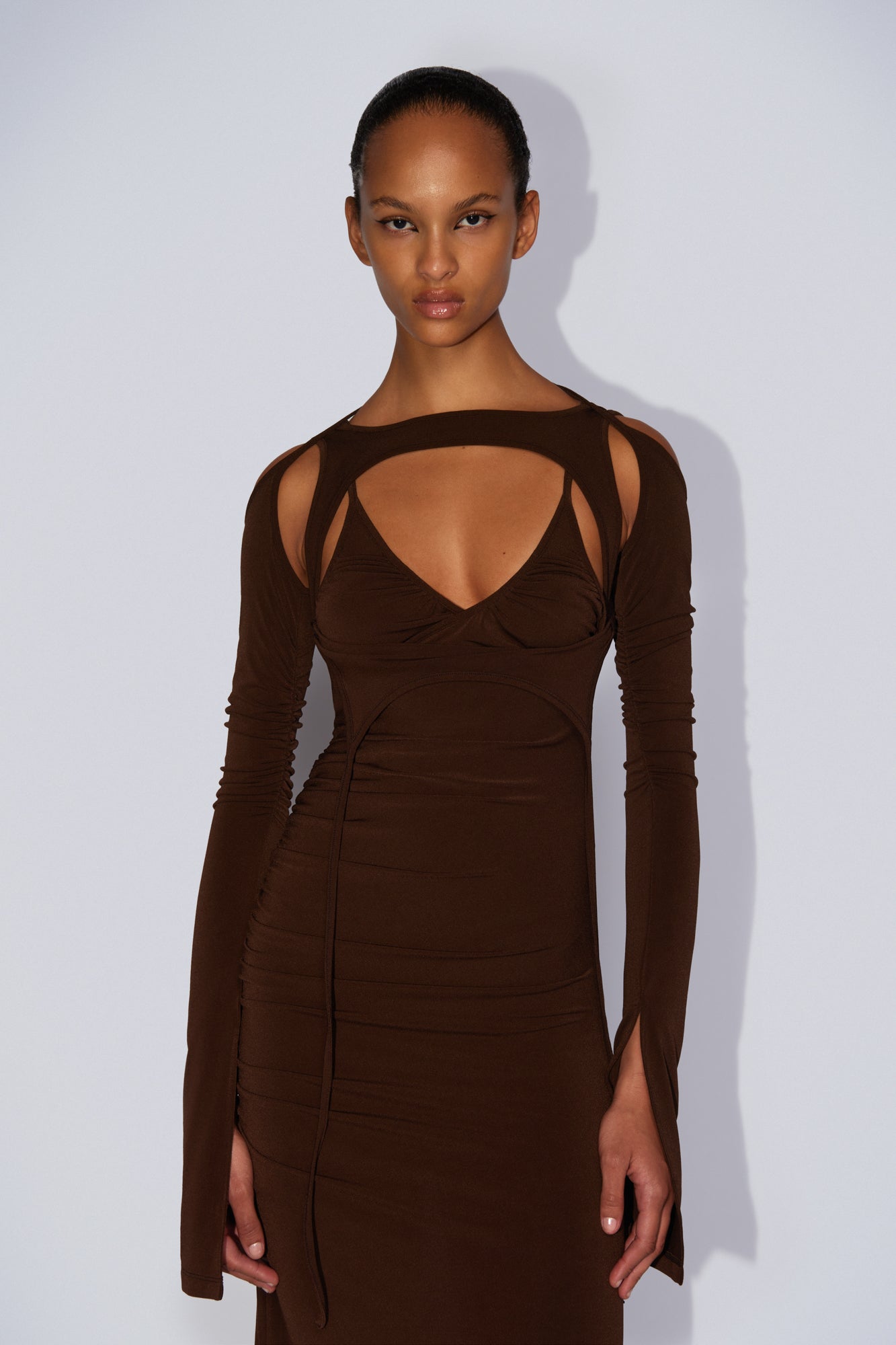Shifter dress chocolate