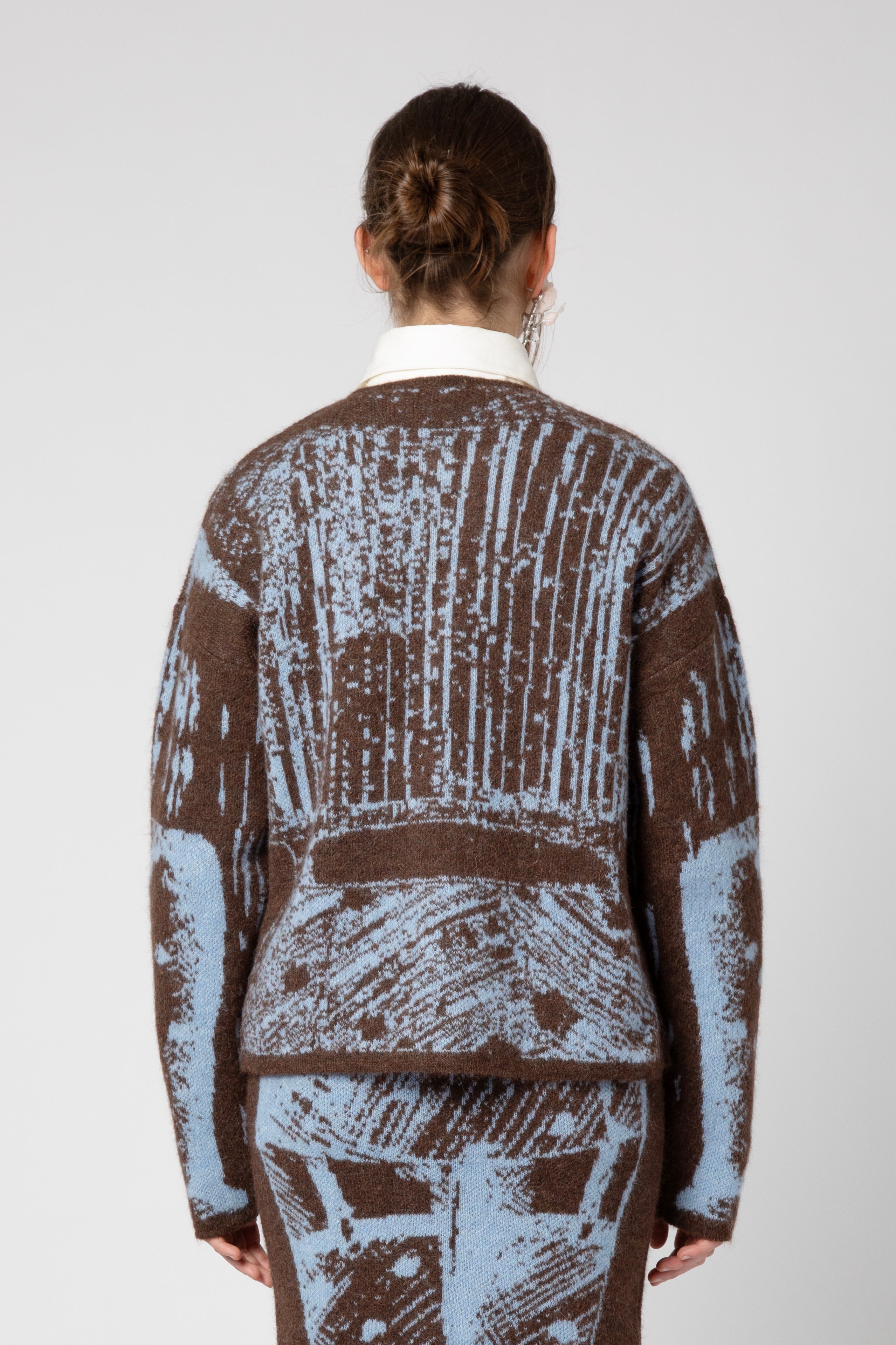 Cardigan trompe l'oeil inverno