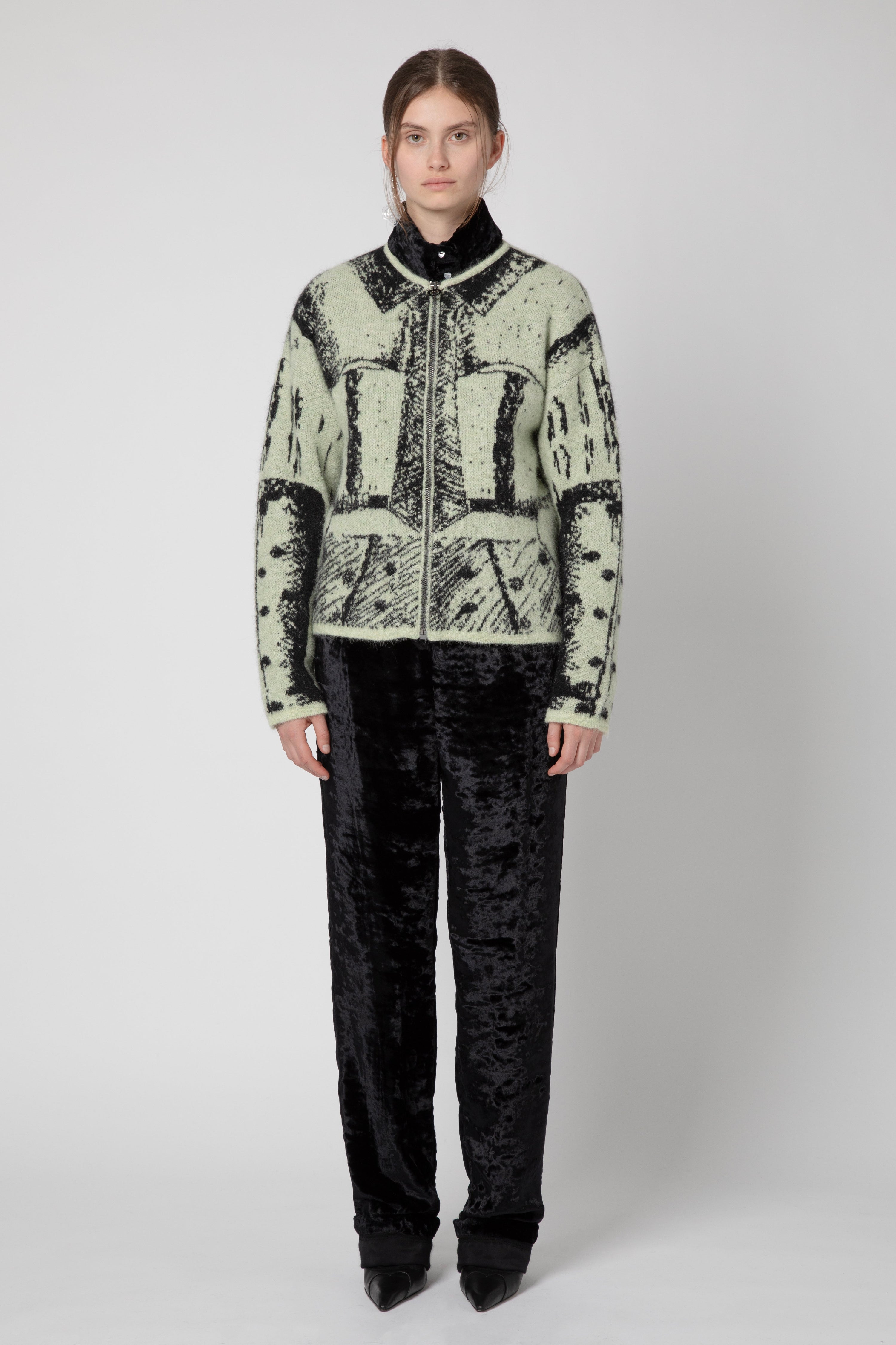 Cardigan trompe l'oeil inverno