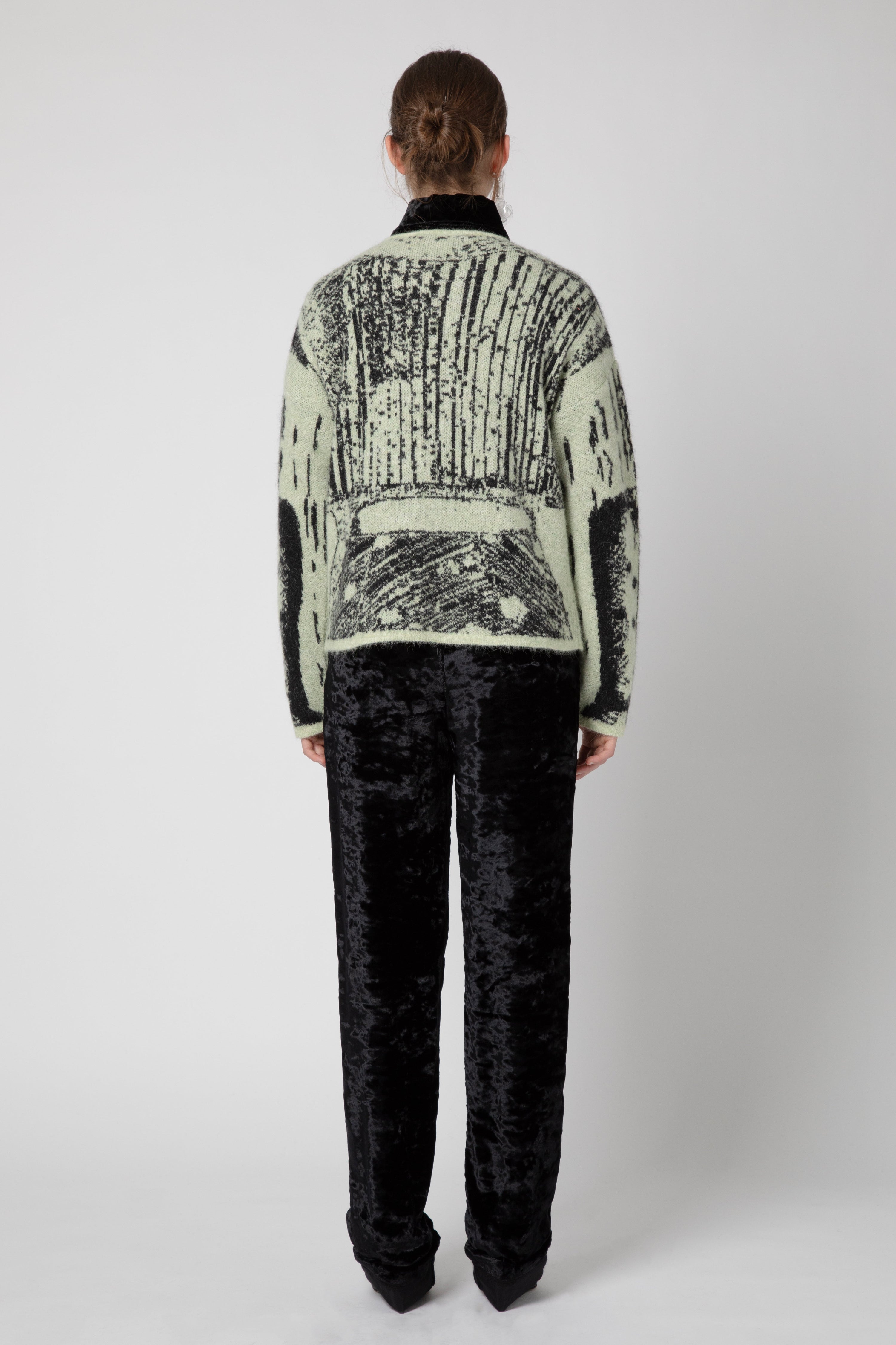 Cardigan trompe l'oeil inverno