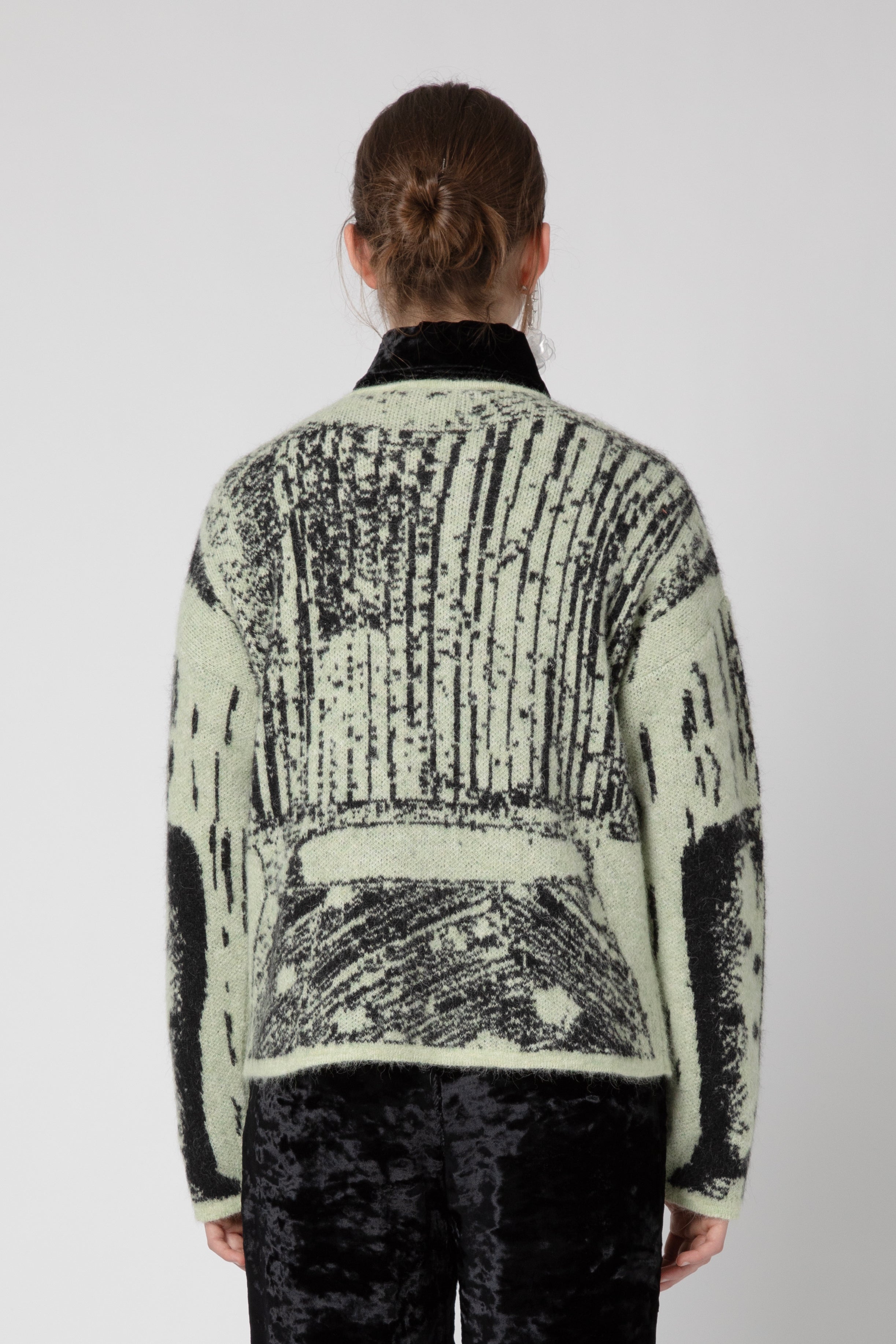 Cardigan trompe l'oeil inverno