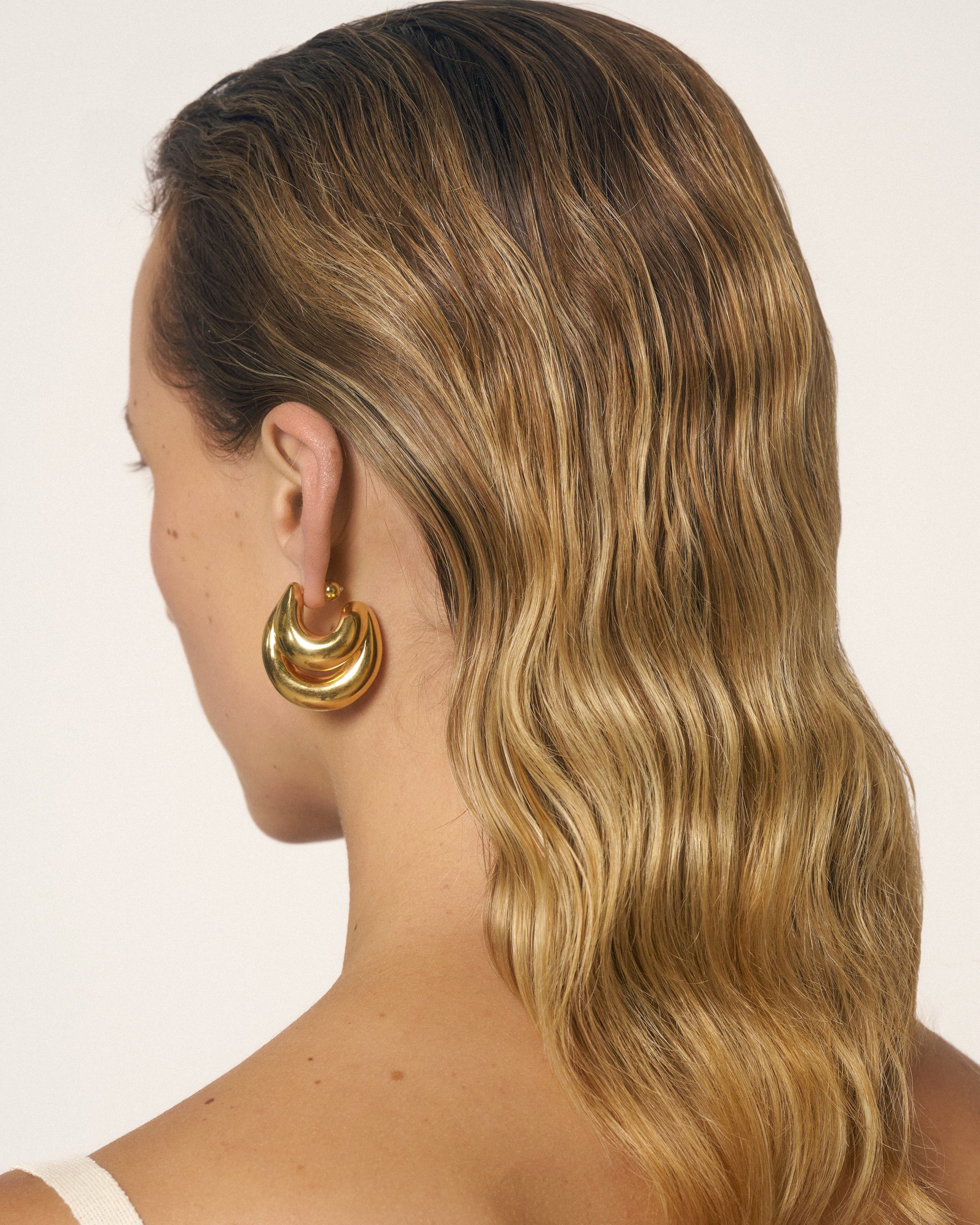 Double blow up earrings