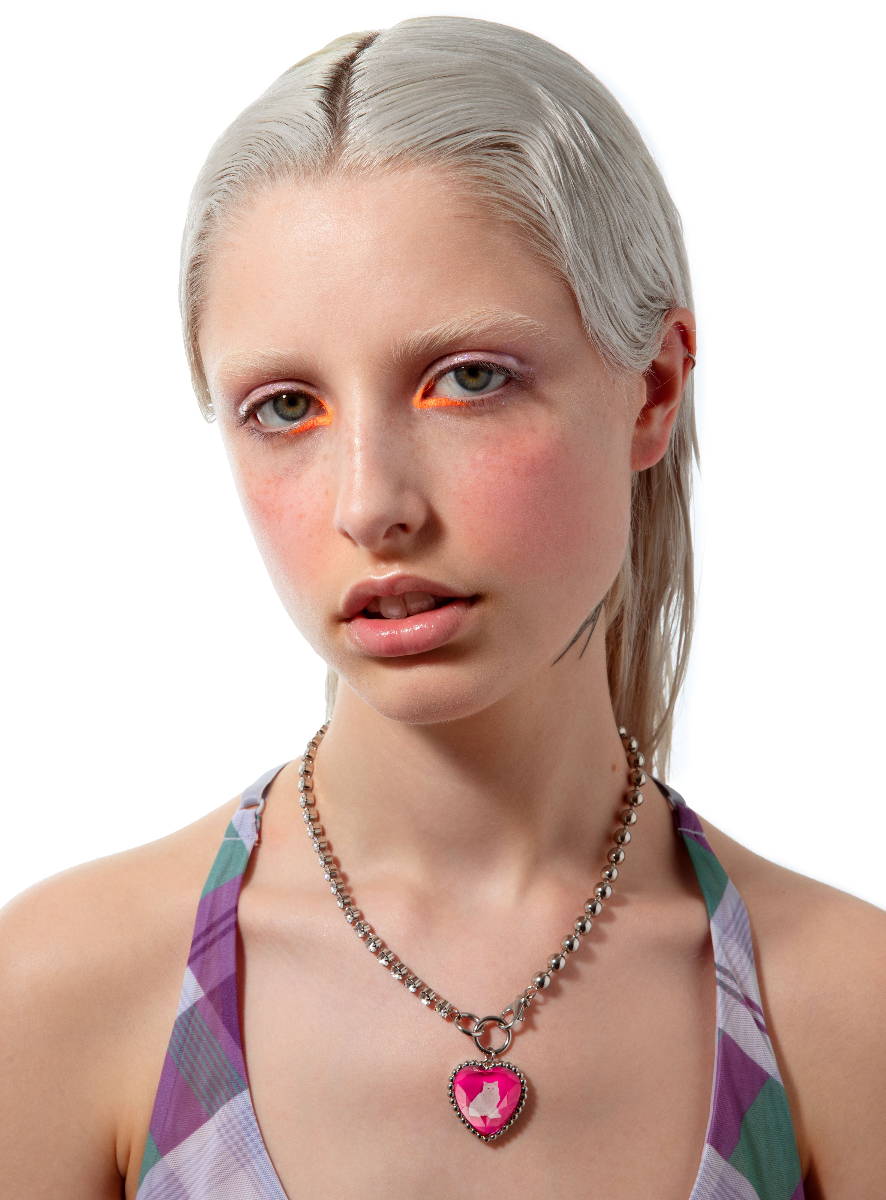 Pink bff necklace