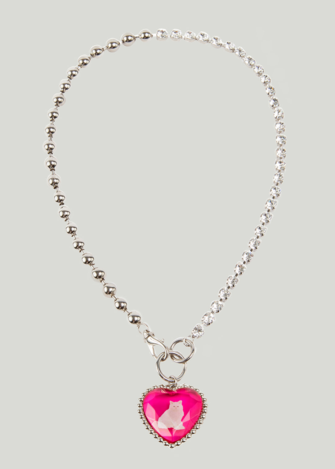 Pink bff necklace