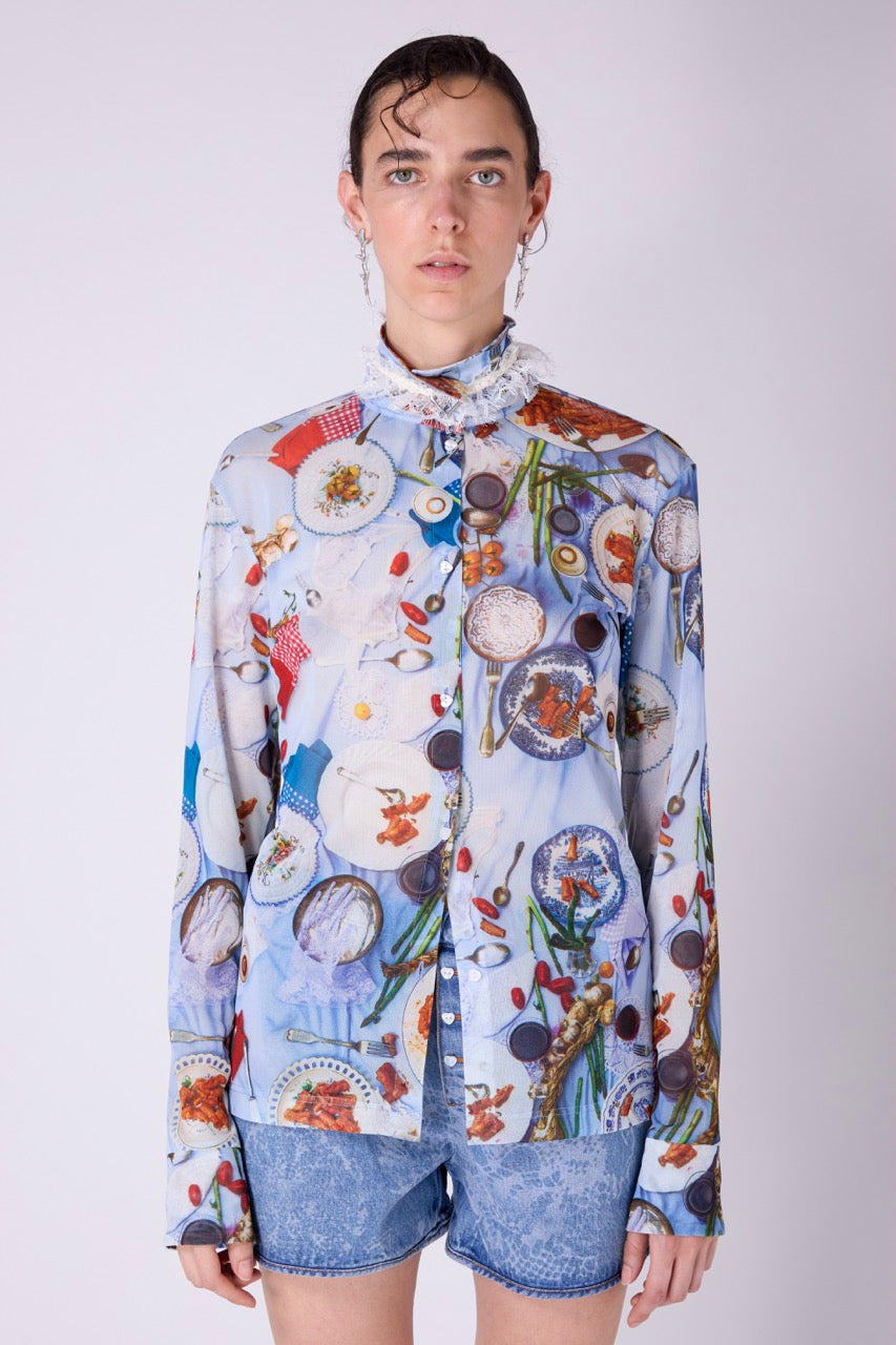 Camicia tulle sunday lunch