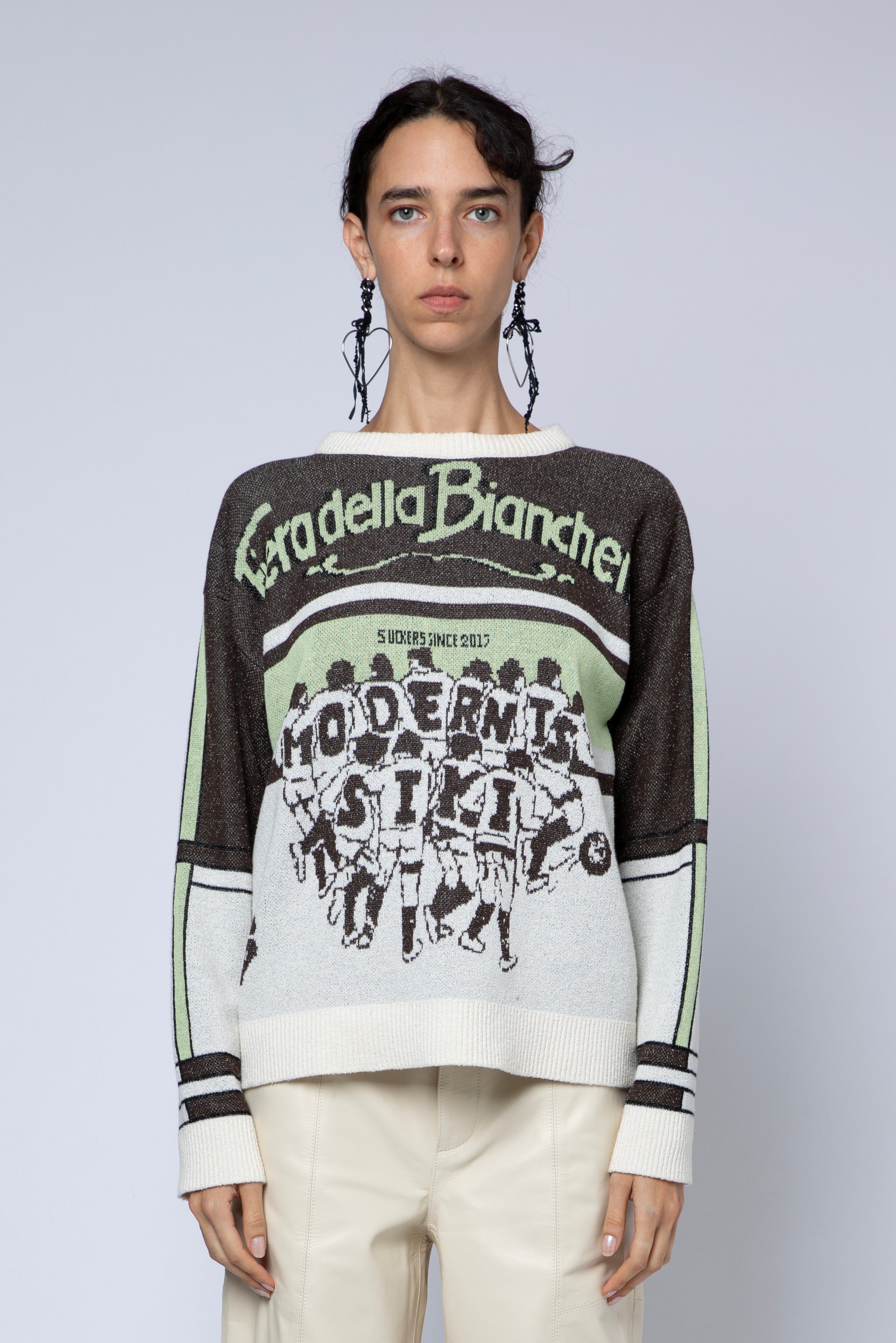 Maglia jacquard fiera della biancheria