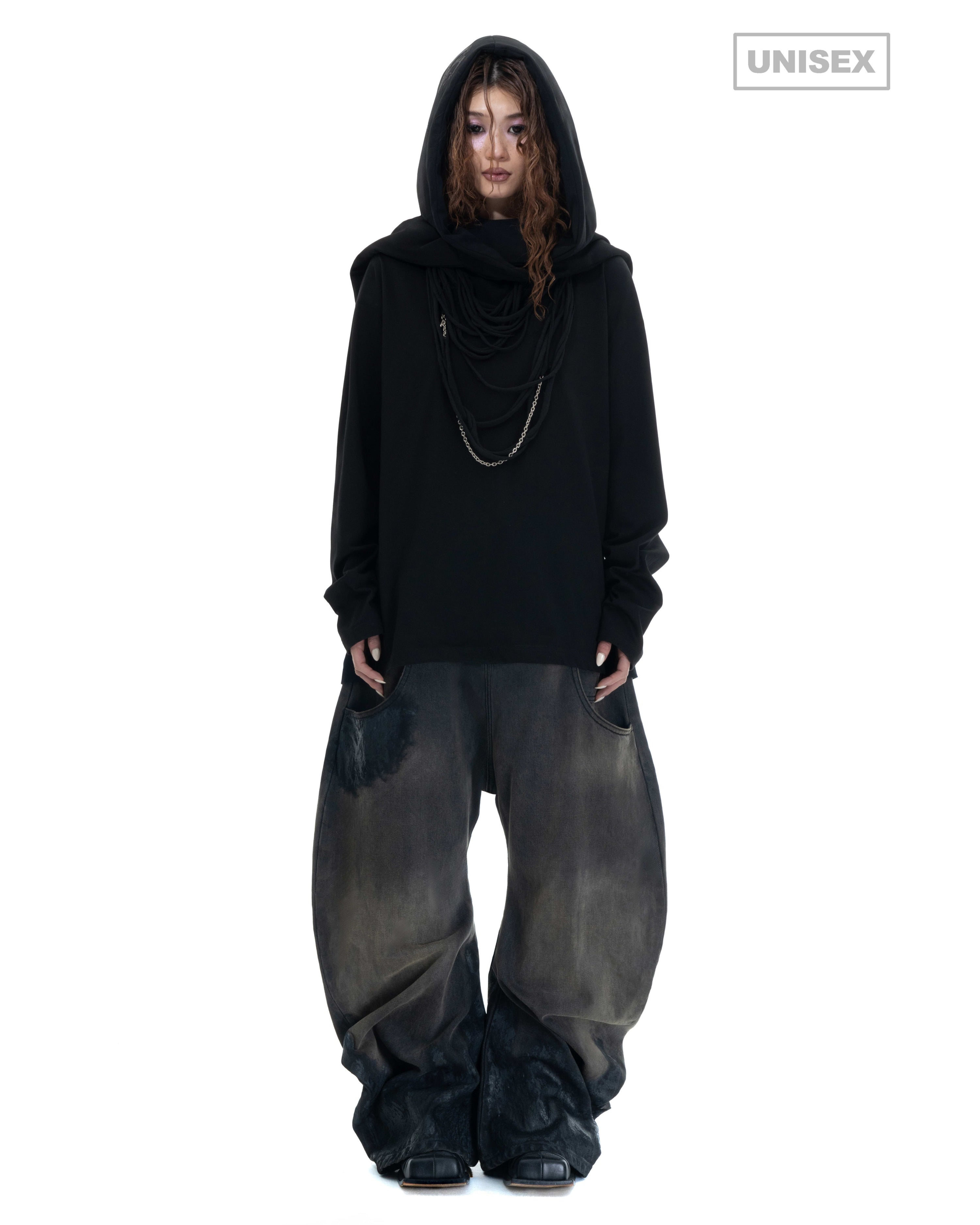 Wreck juice- denim trouser- bk