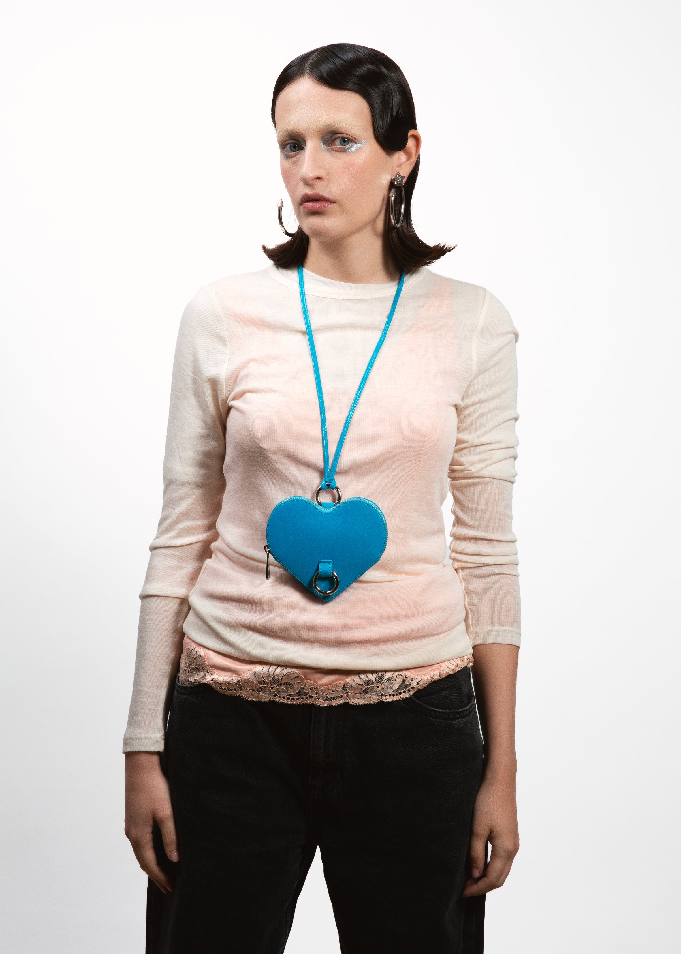 Amor neck wallet blue