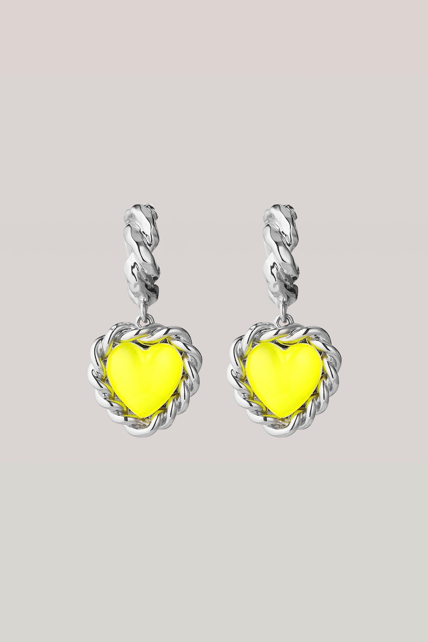 Limelight neon yellow earrings