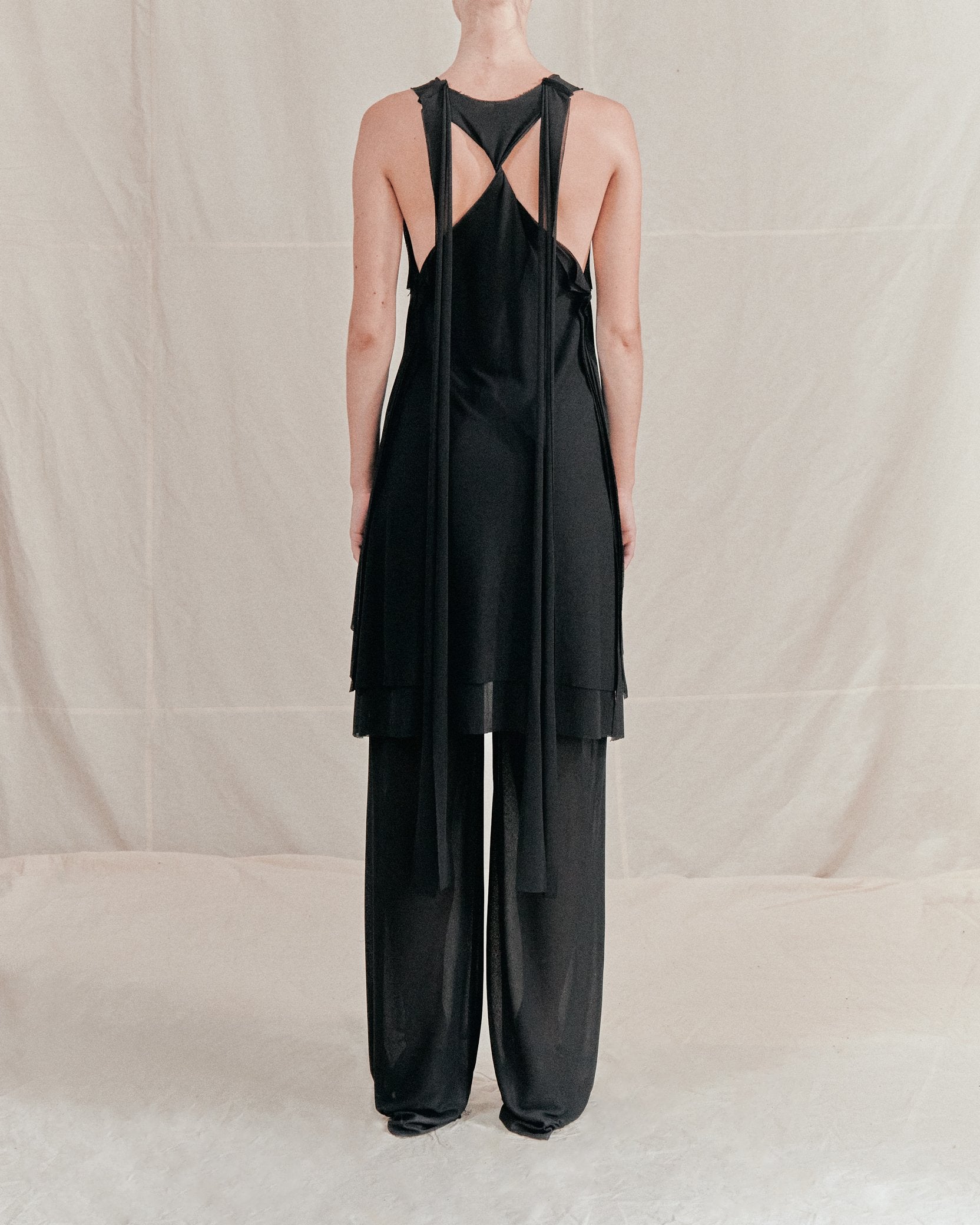 Tank dress sheer short