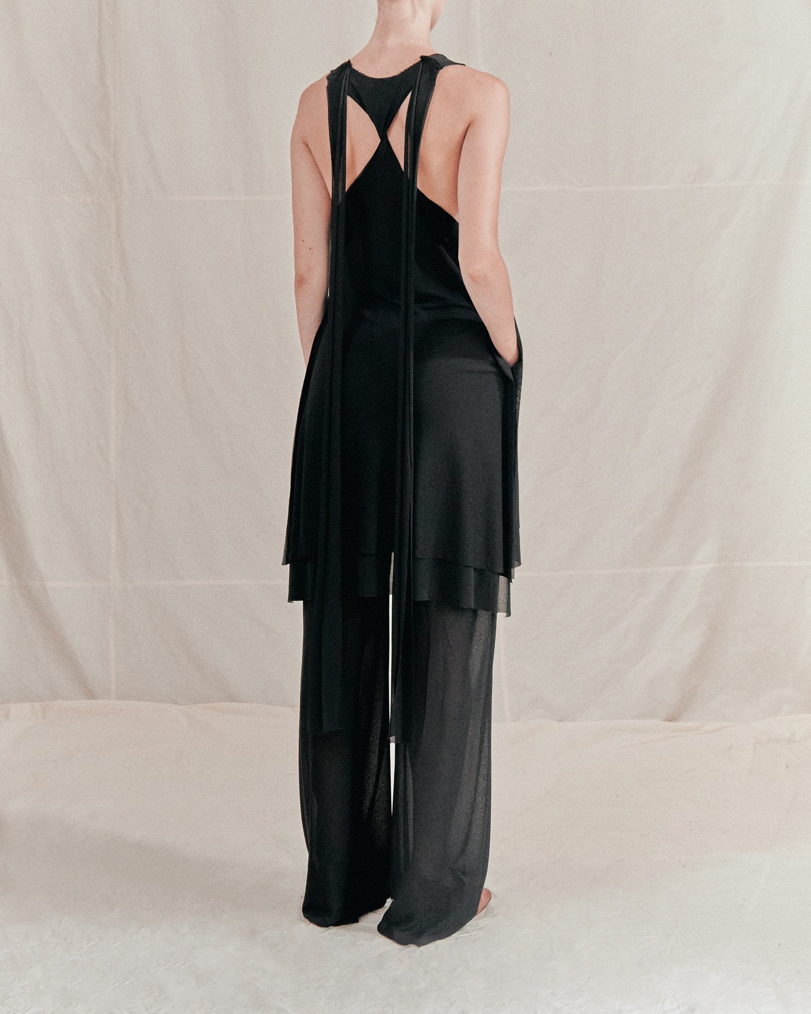 Tank dress sheer short