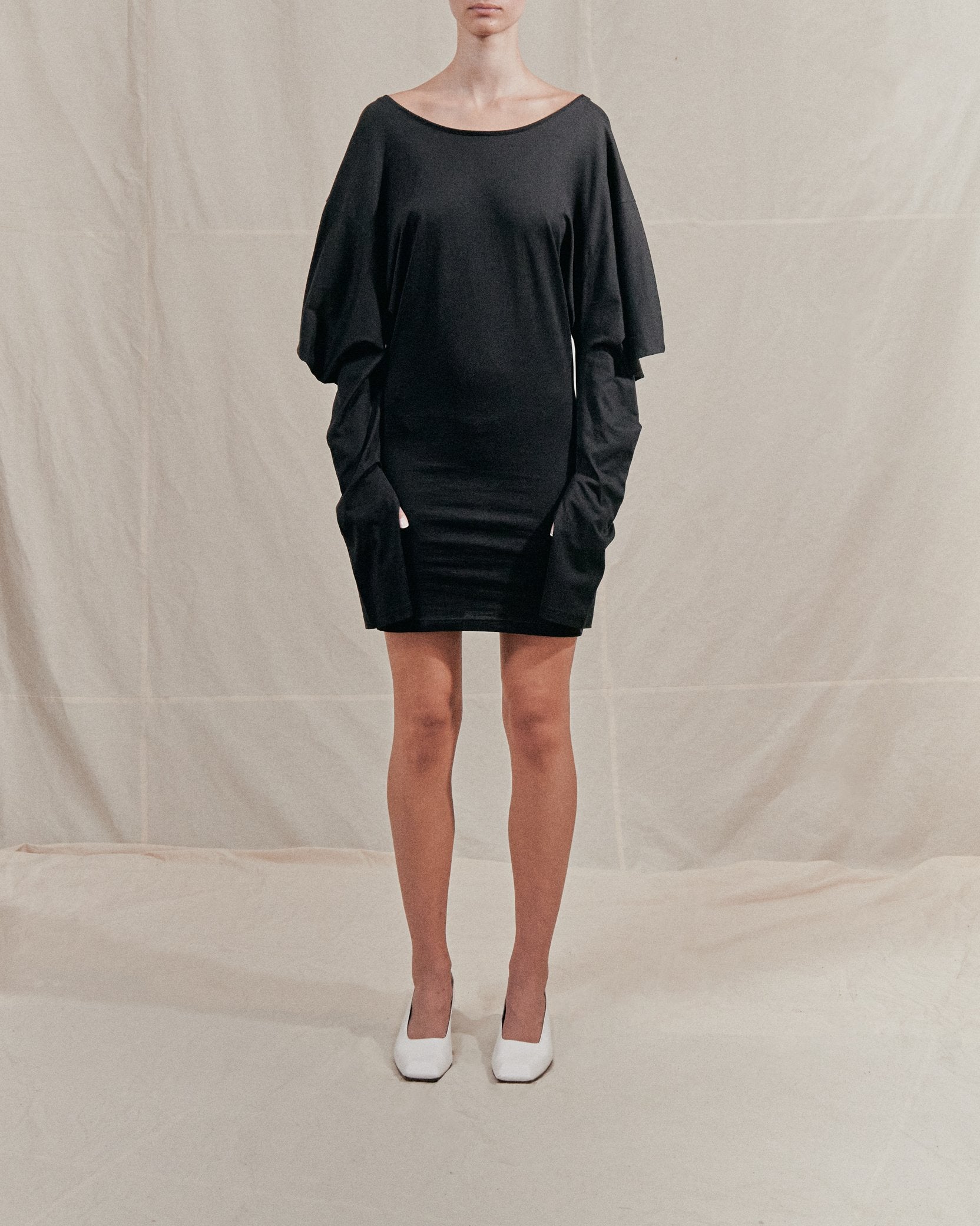 Origami jersey dress