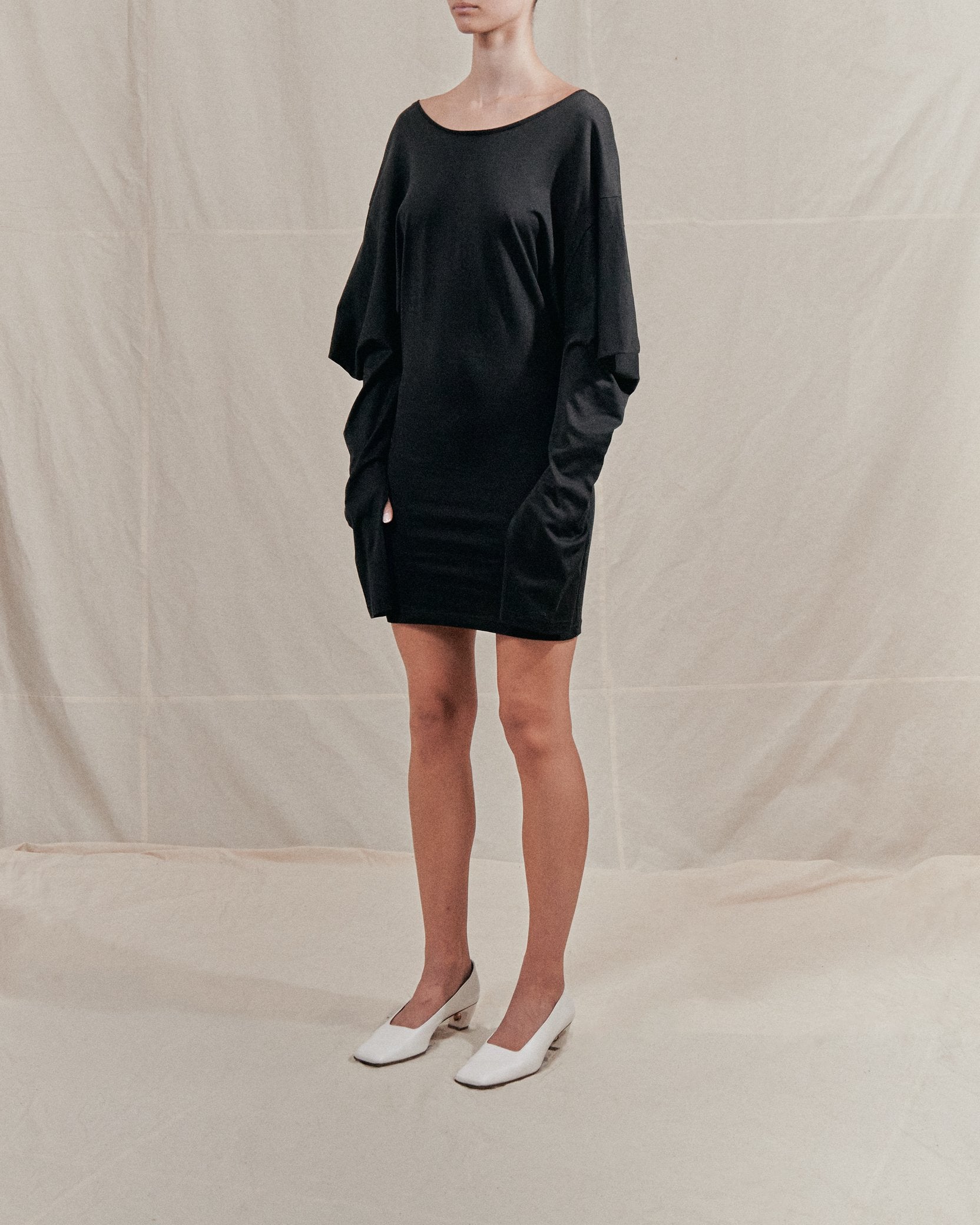 Origami jersey dress