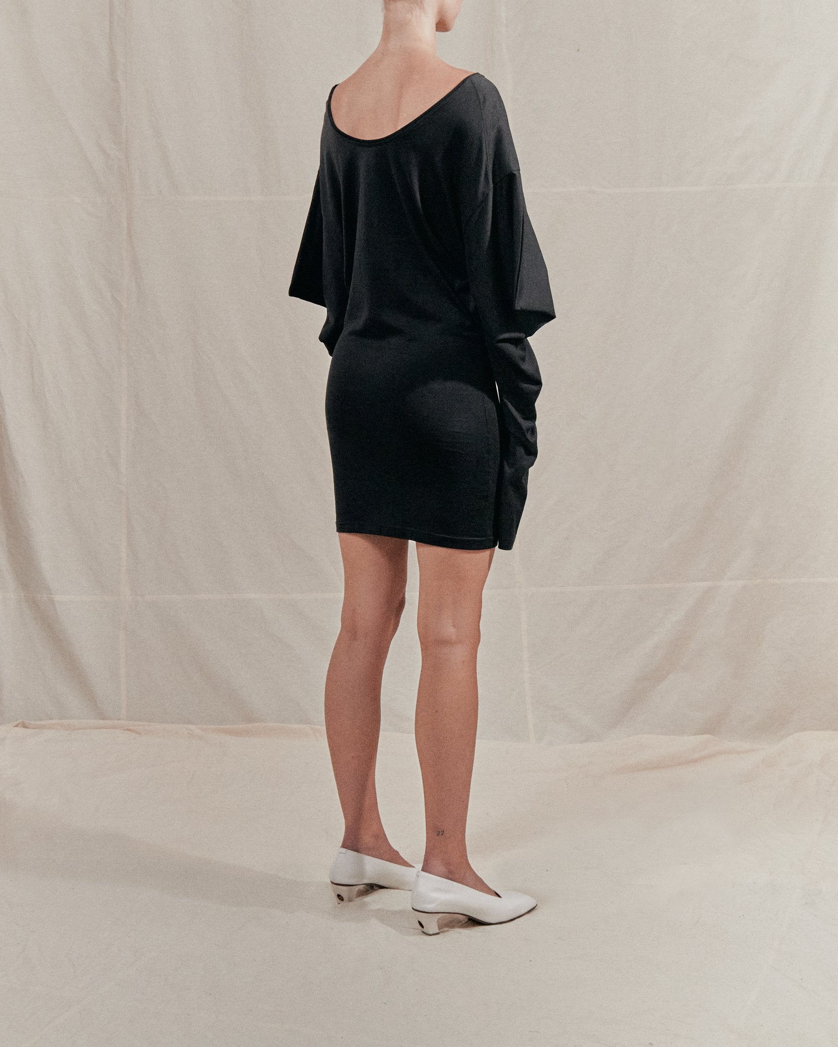 Origami jersey dress