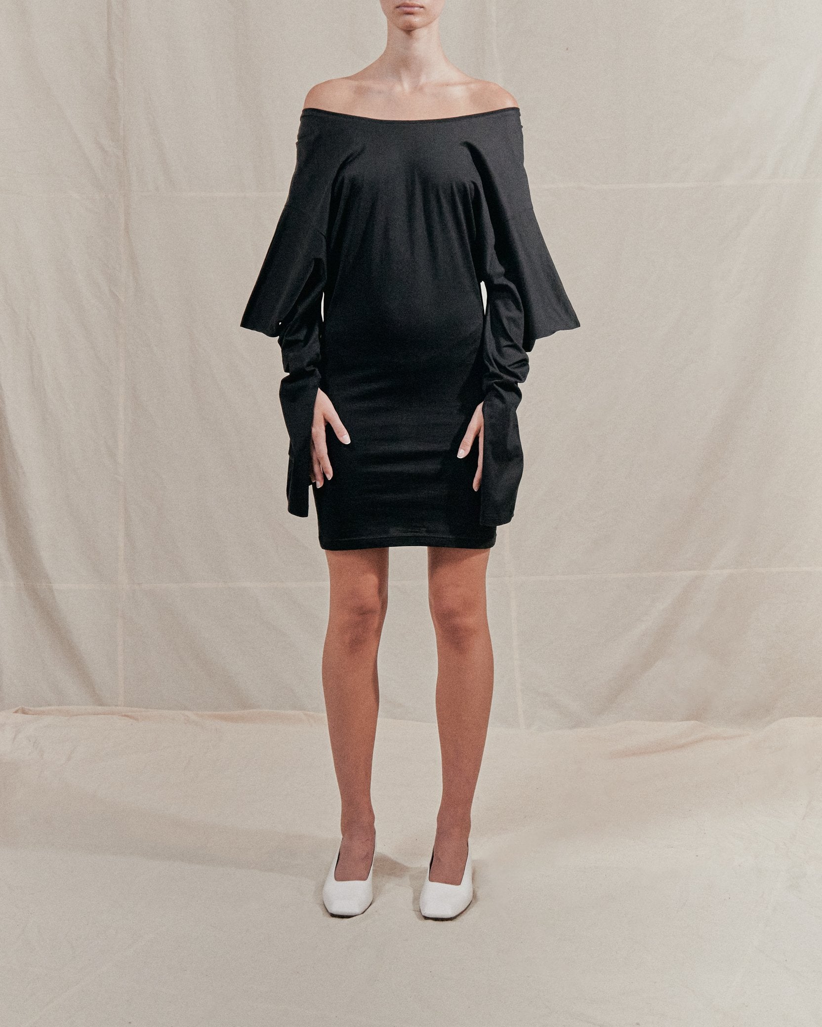Origami jersey dress