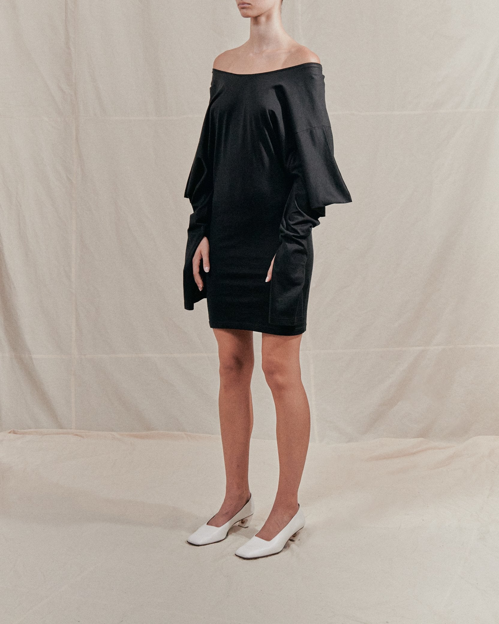 Origami jersey dress