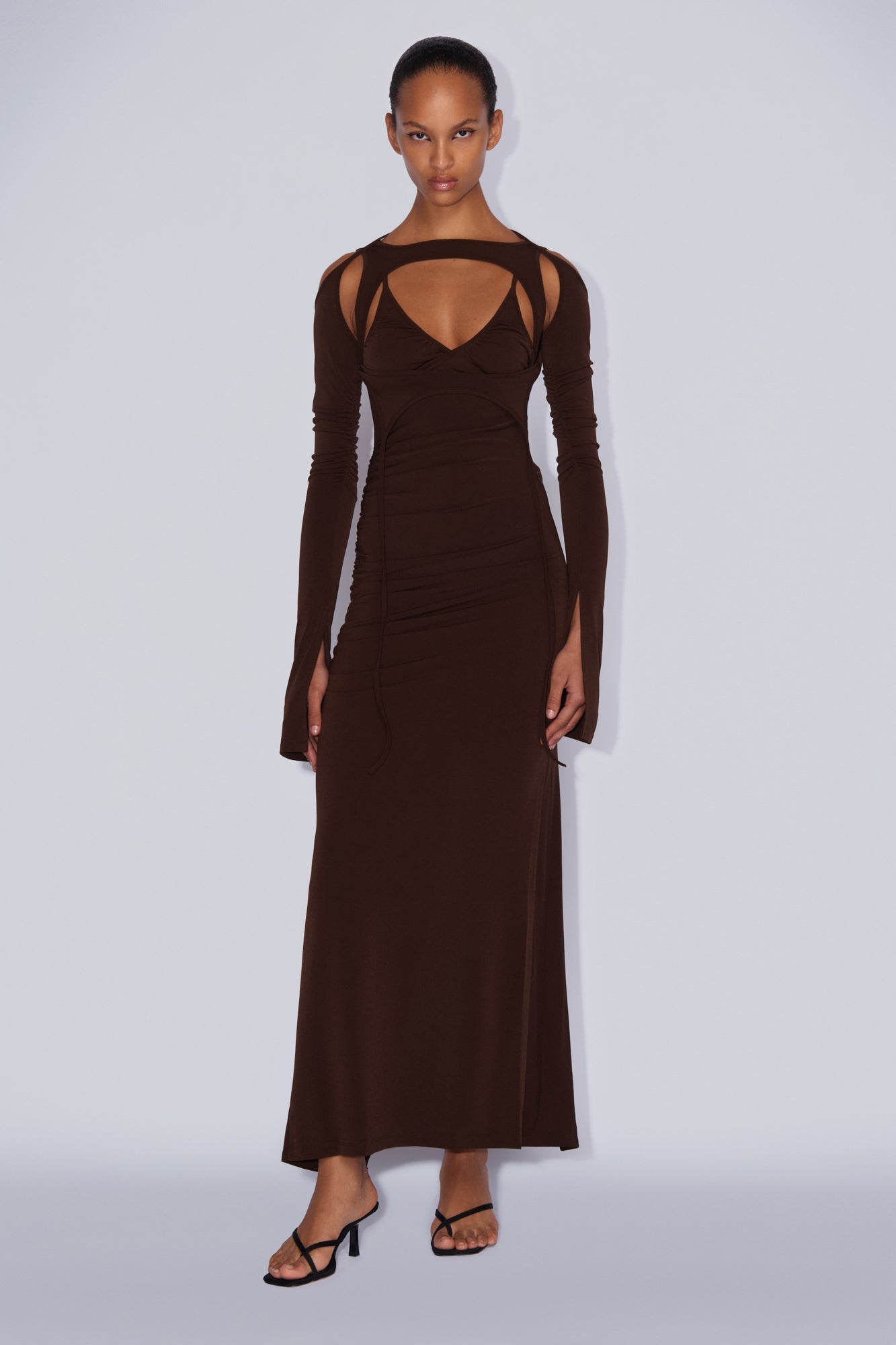 Shifter dress chocolate