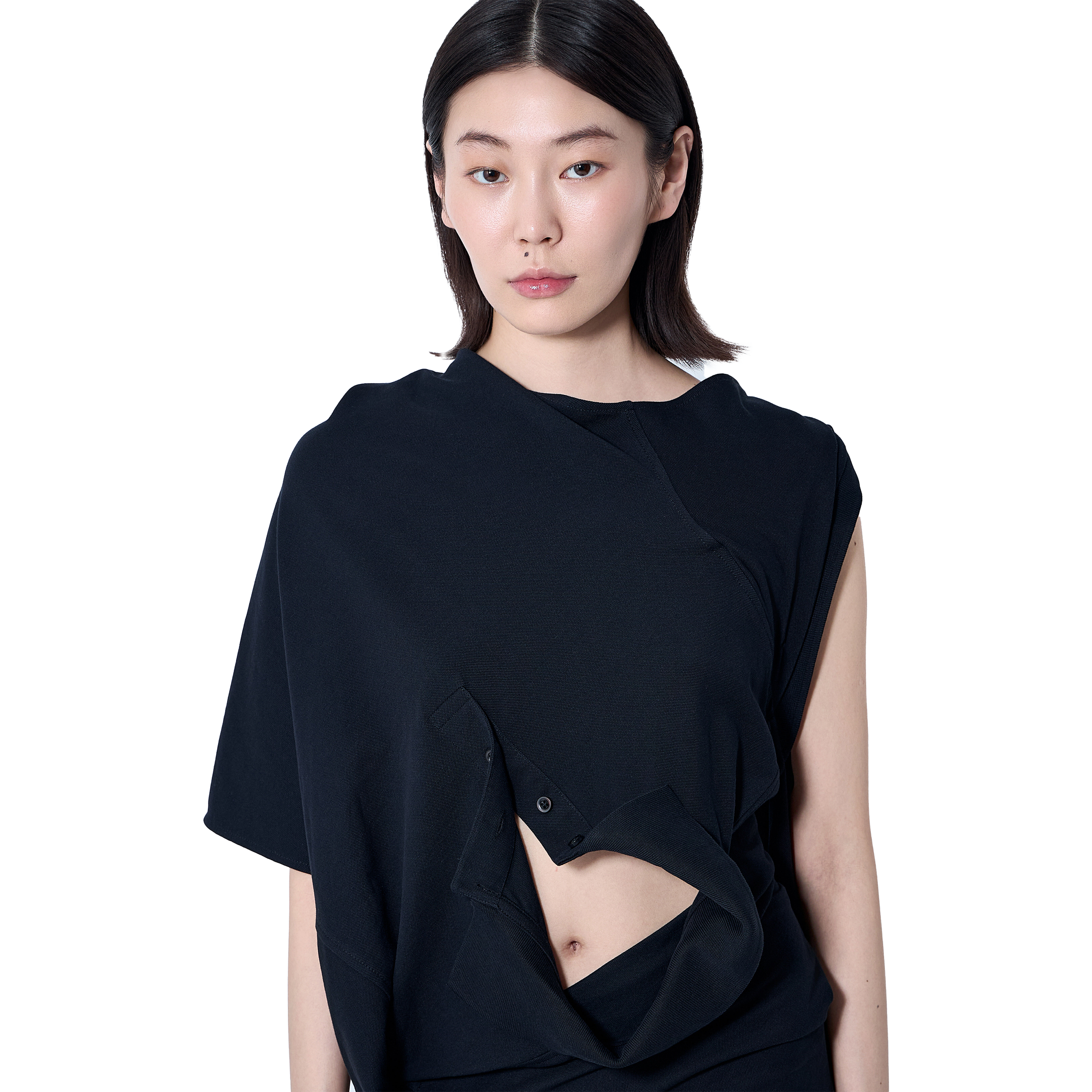 Draped polo dress