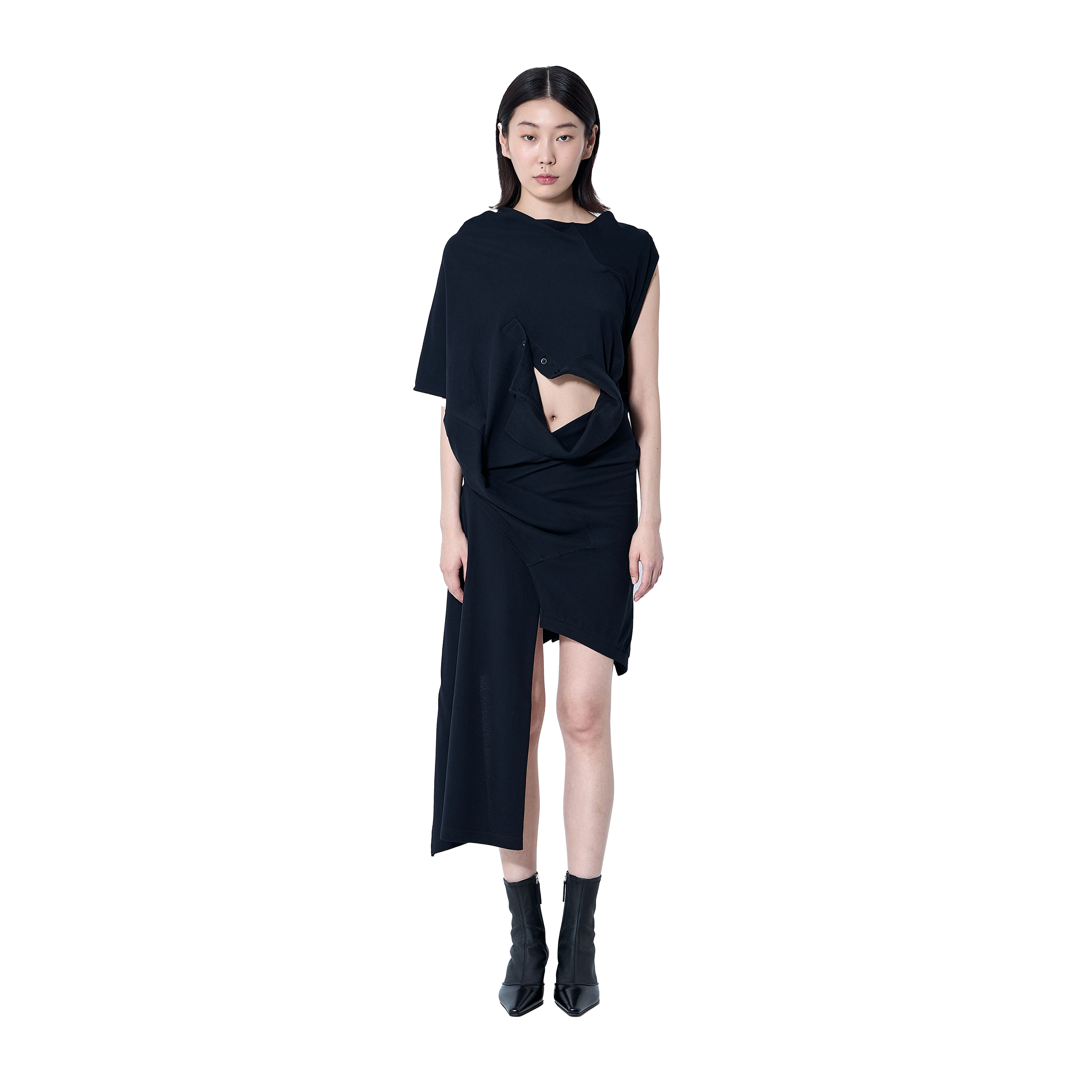 Draped polo dress