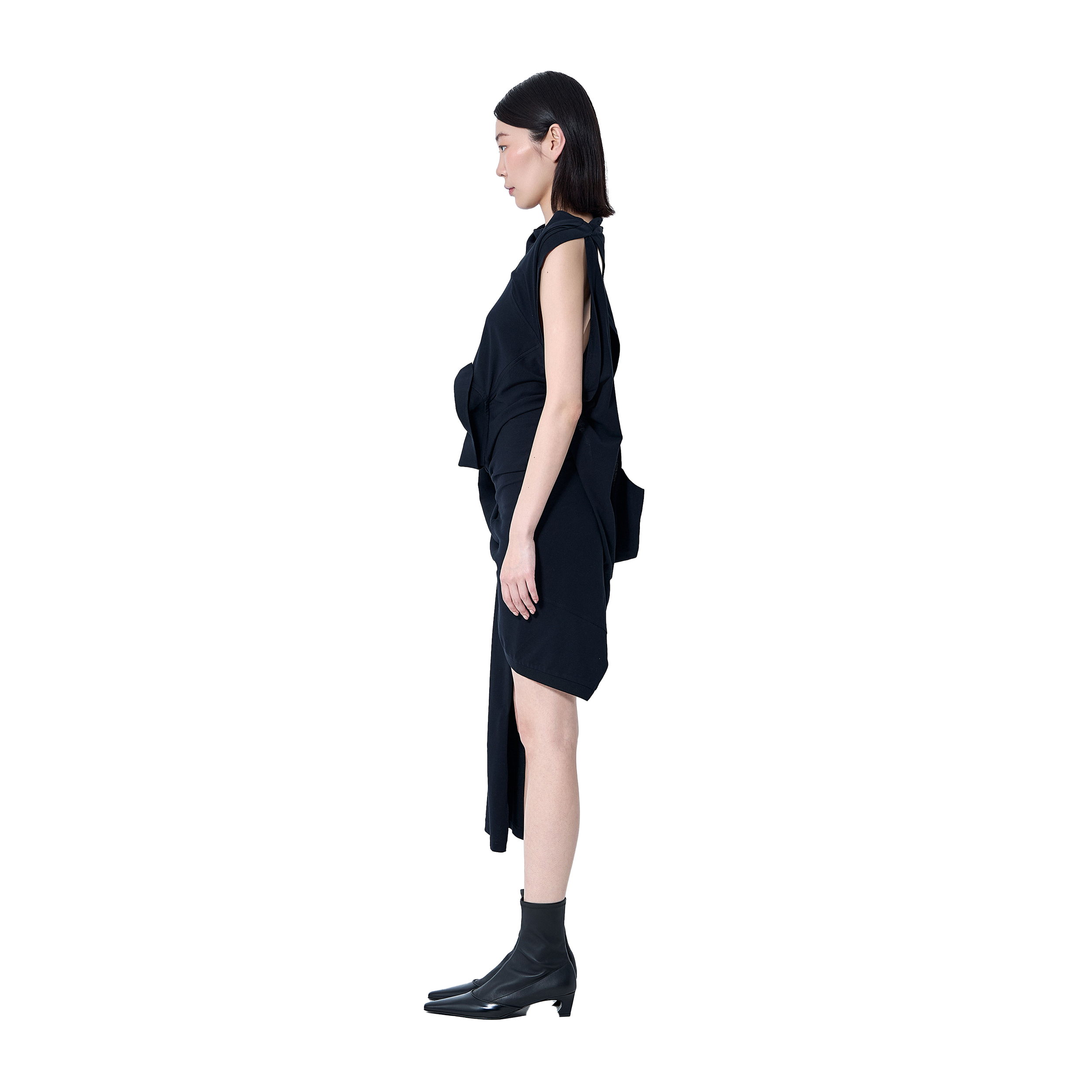 Draped polo dress